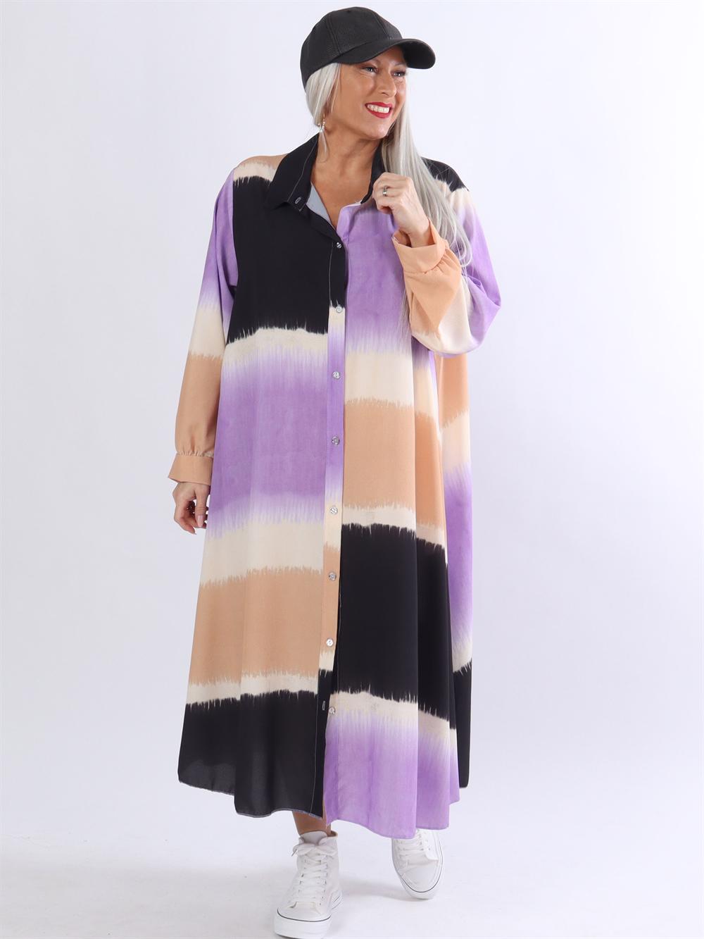 Aviaya - Lang skjortekjole