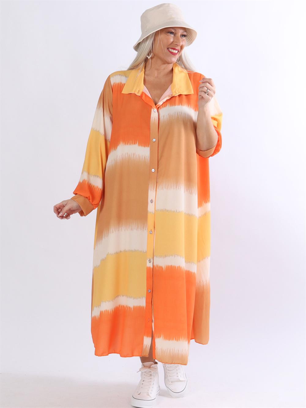 Aviaya - Lang skjortekjole