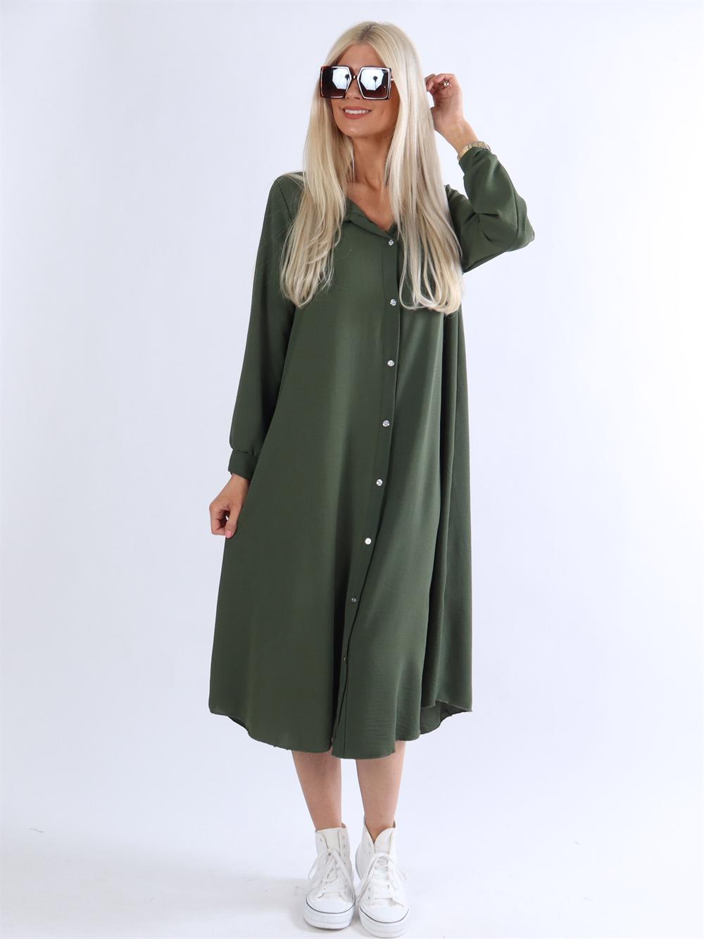 Aviaya - Lang skjortekjole