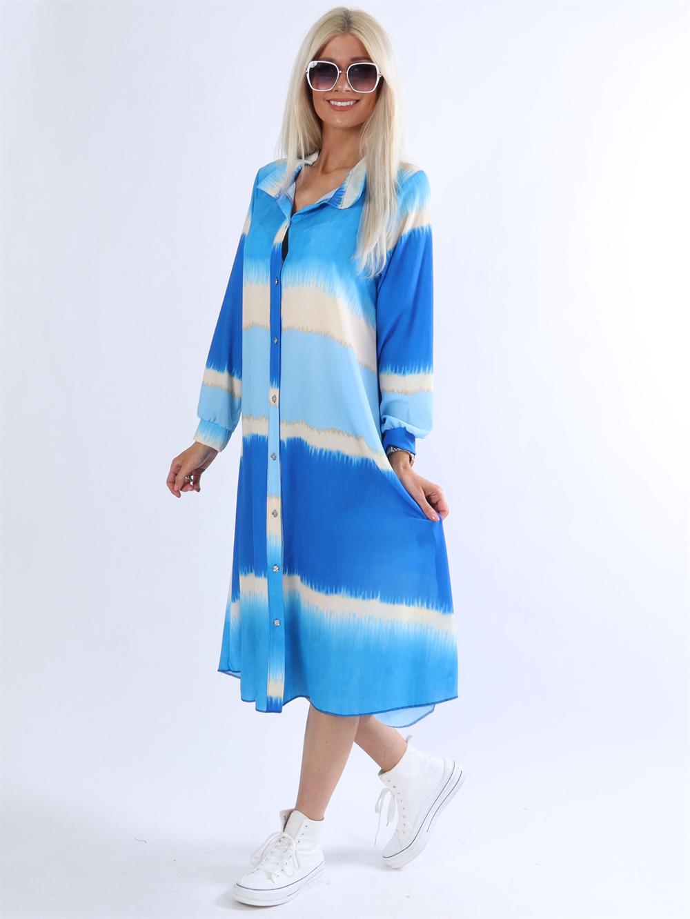 Aviaya - Lang skjortekjole