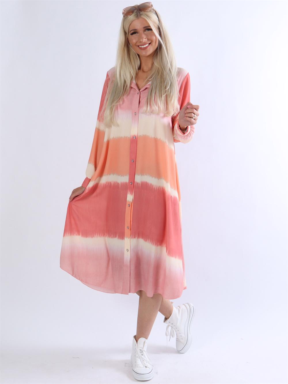 Aviaya - Lang skjortekjole