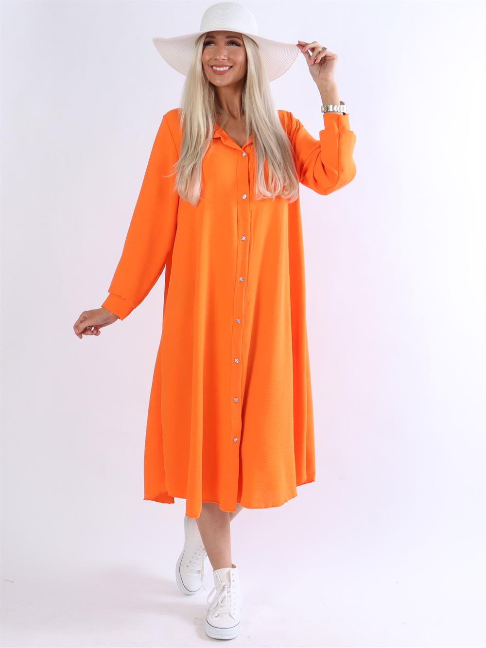 Aviaya - Lang skjortekjole