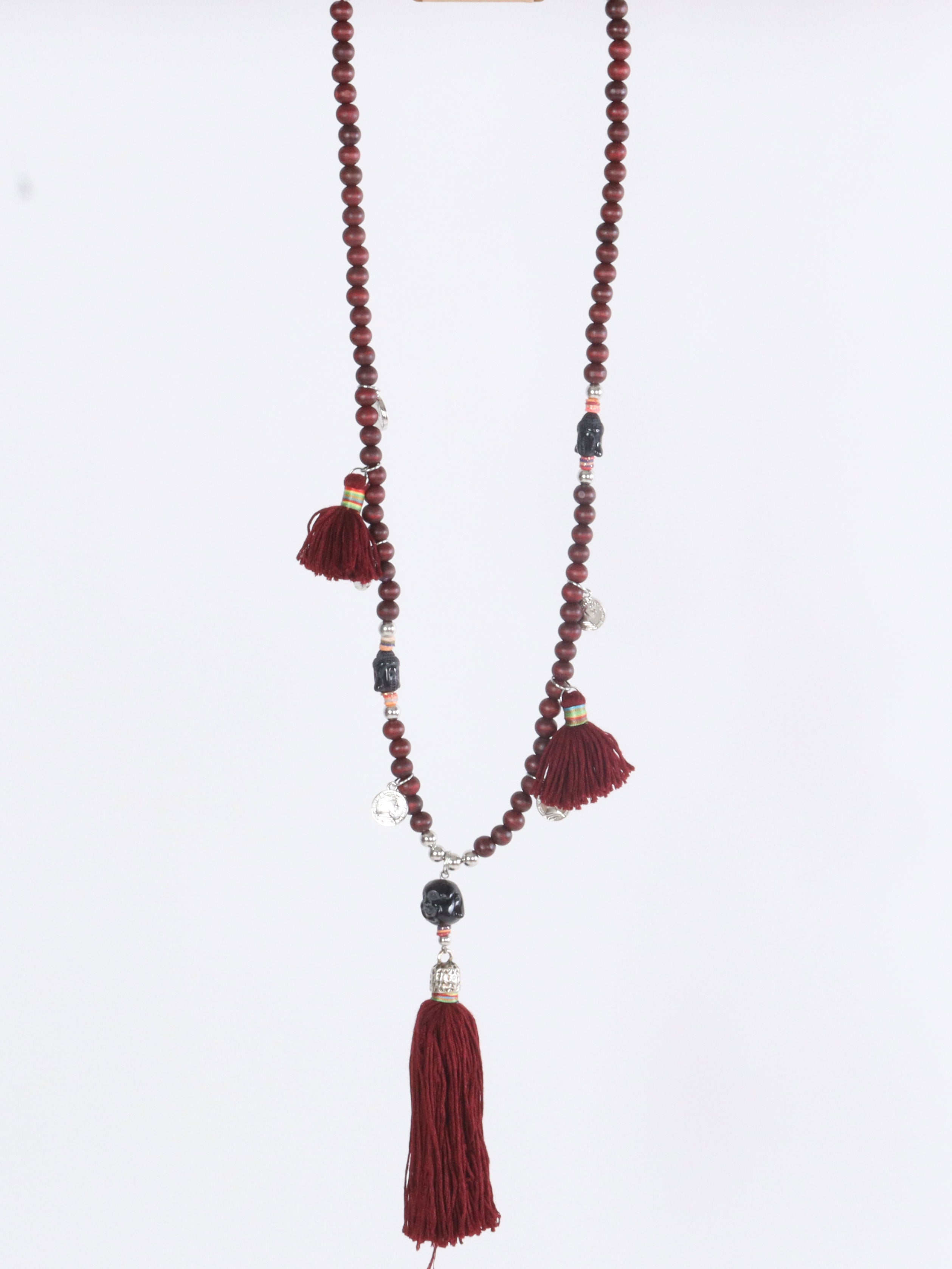 Aya - Perlehalskæde med lille buddha vedhæng