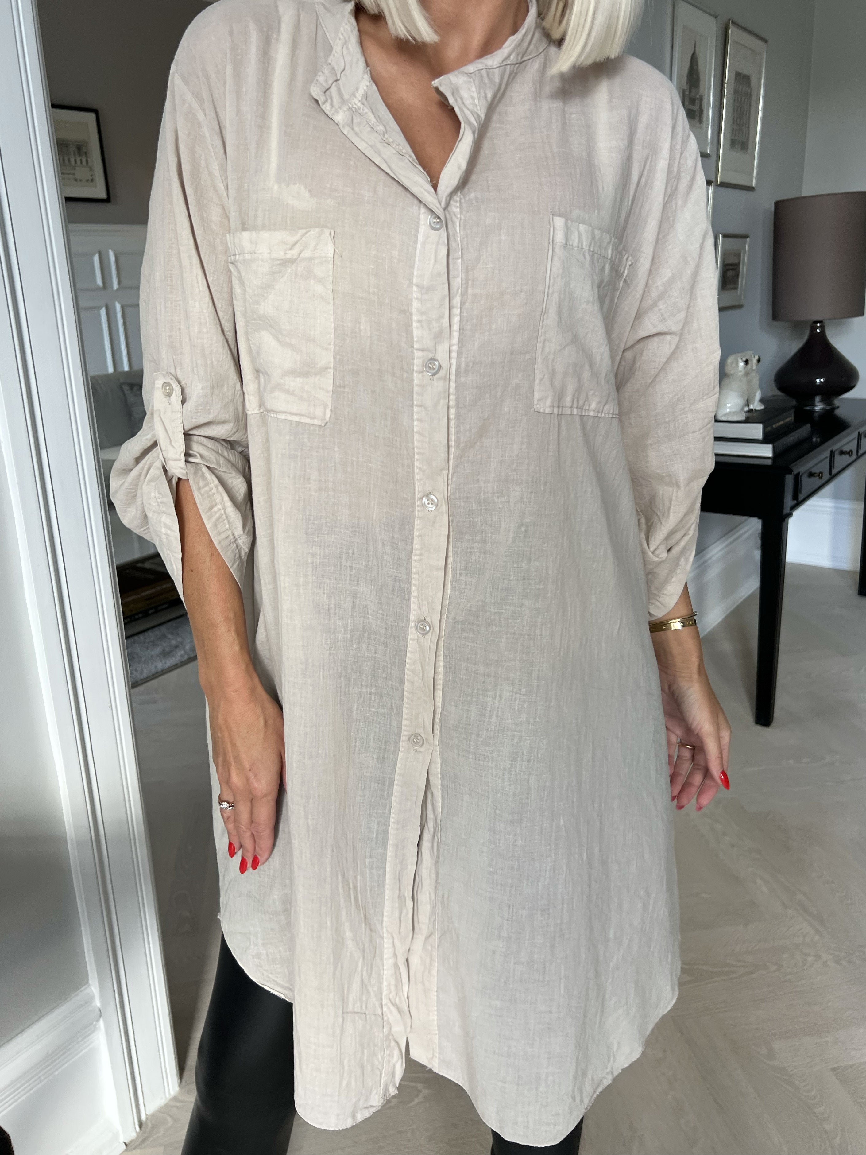 Berna plain - Skjorte med lommer