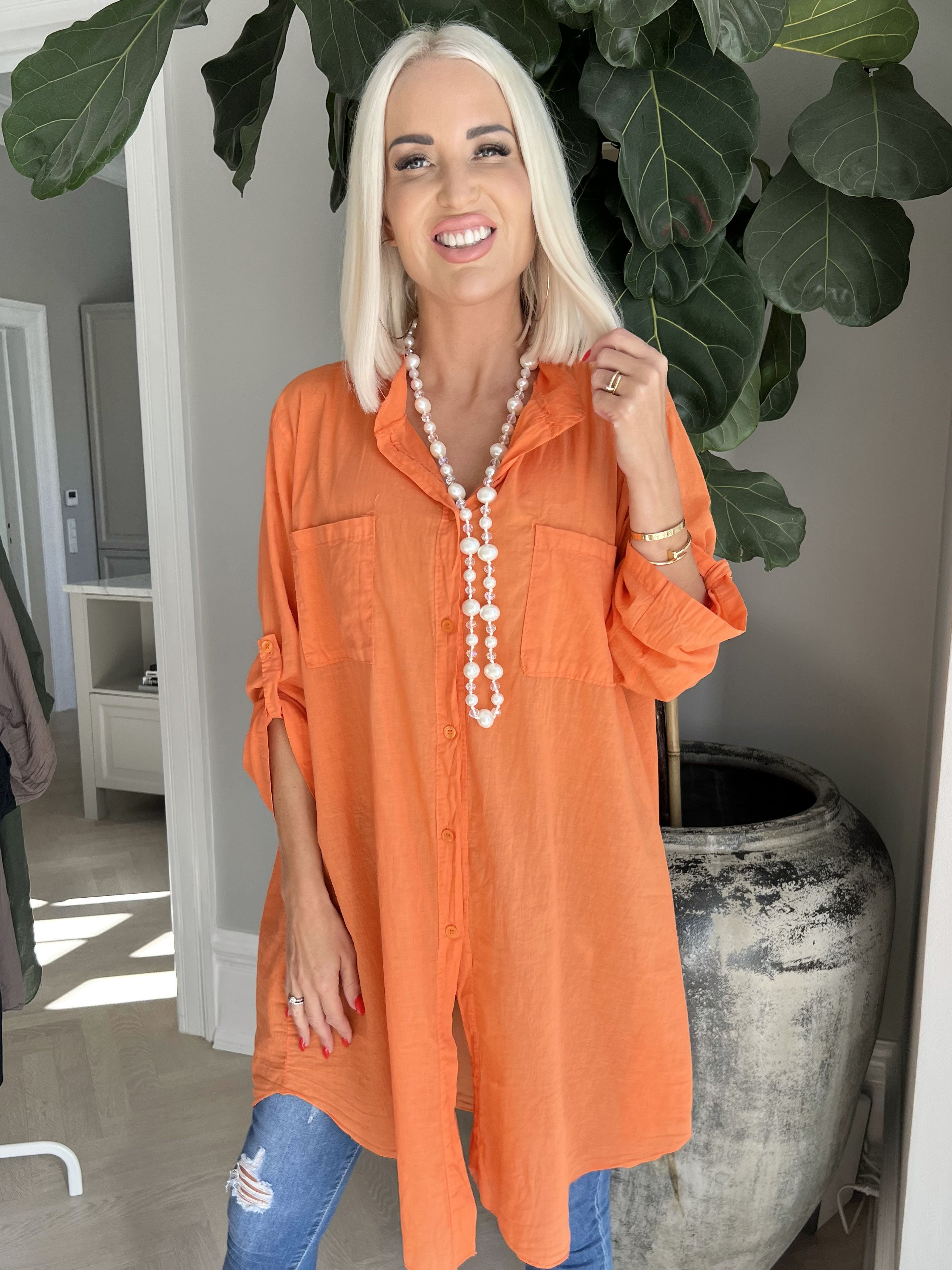 Berna plain - Skjorte med lommer