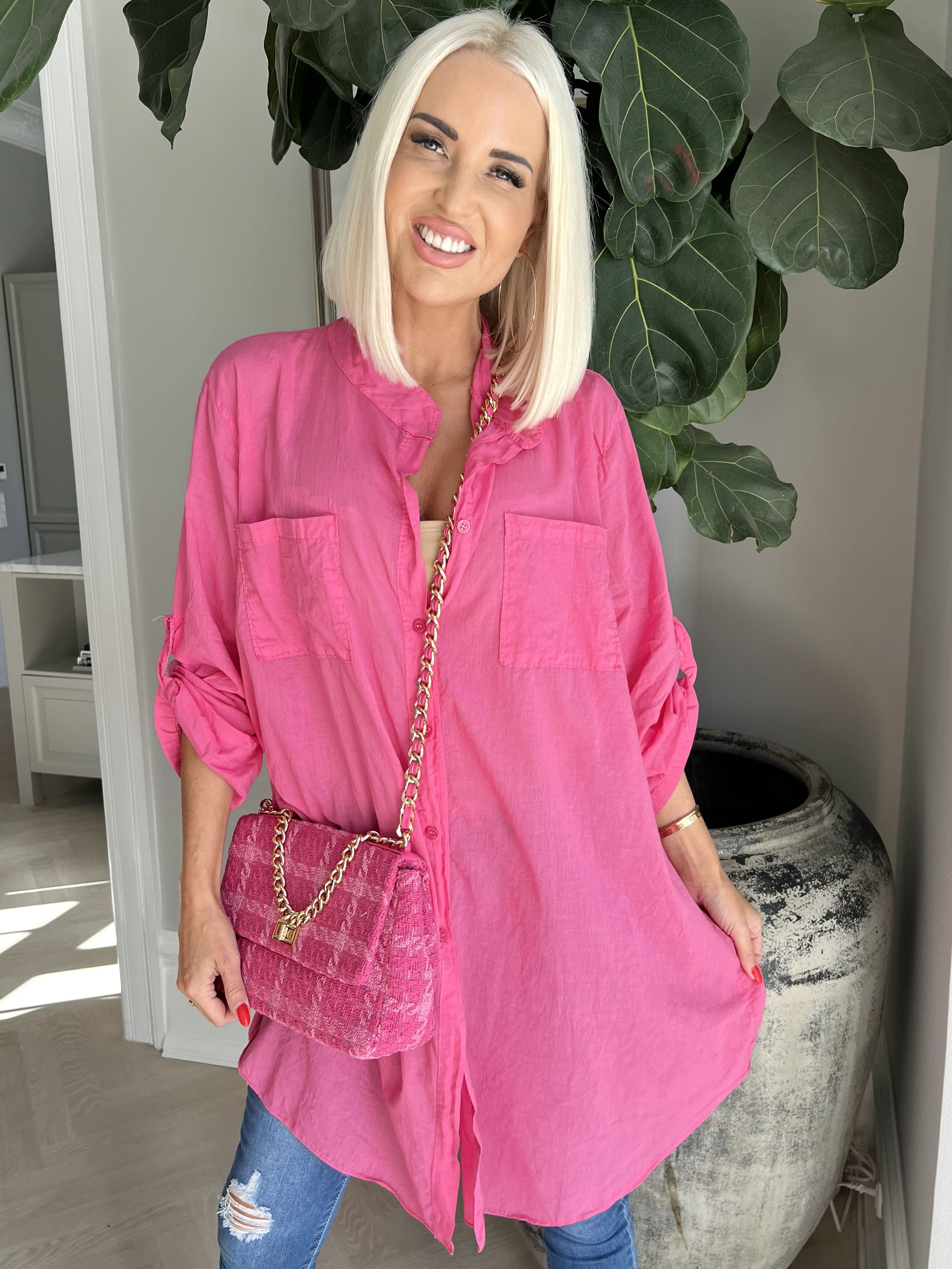 Berna plain - Skjorte med lommer