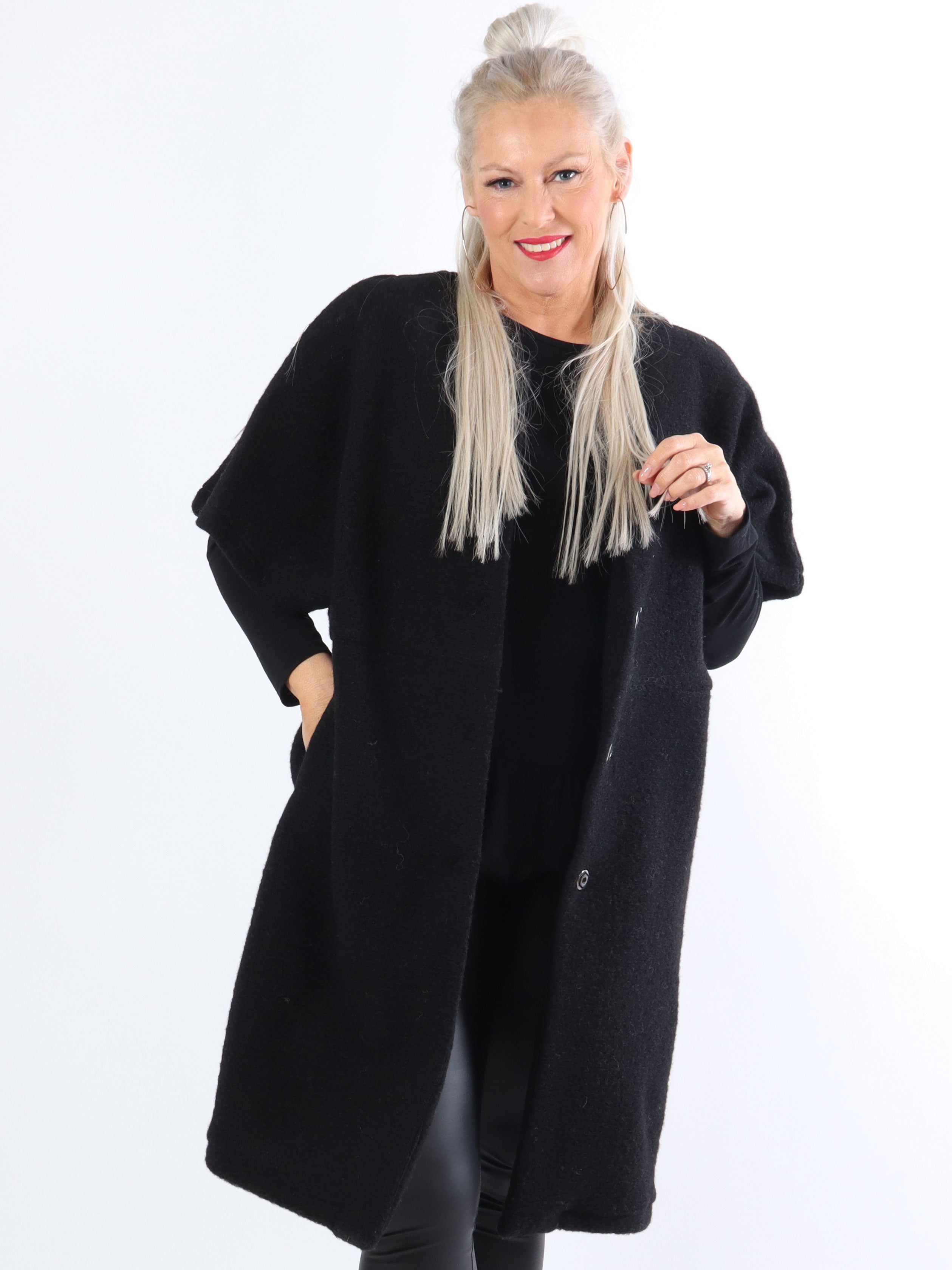 Bianca - Blød lun vest med knapper