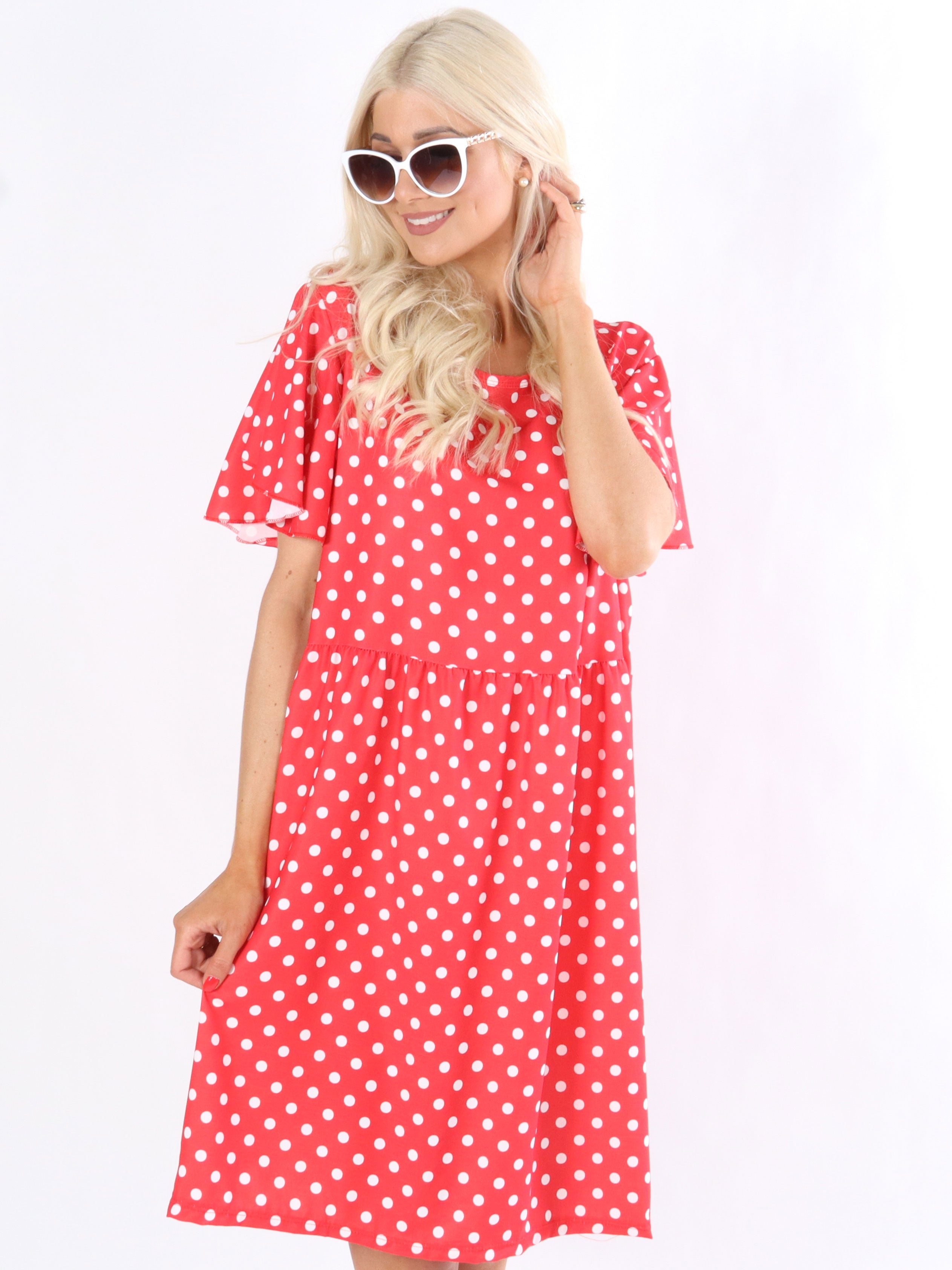 Brenda - Sød prikket kjole