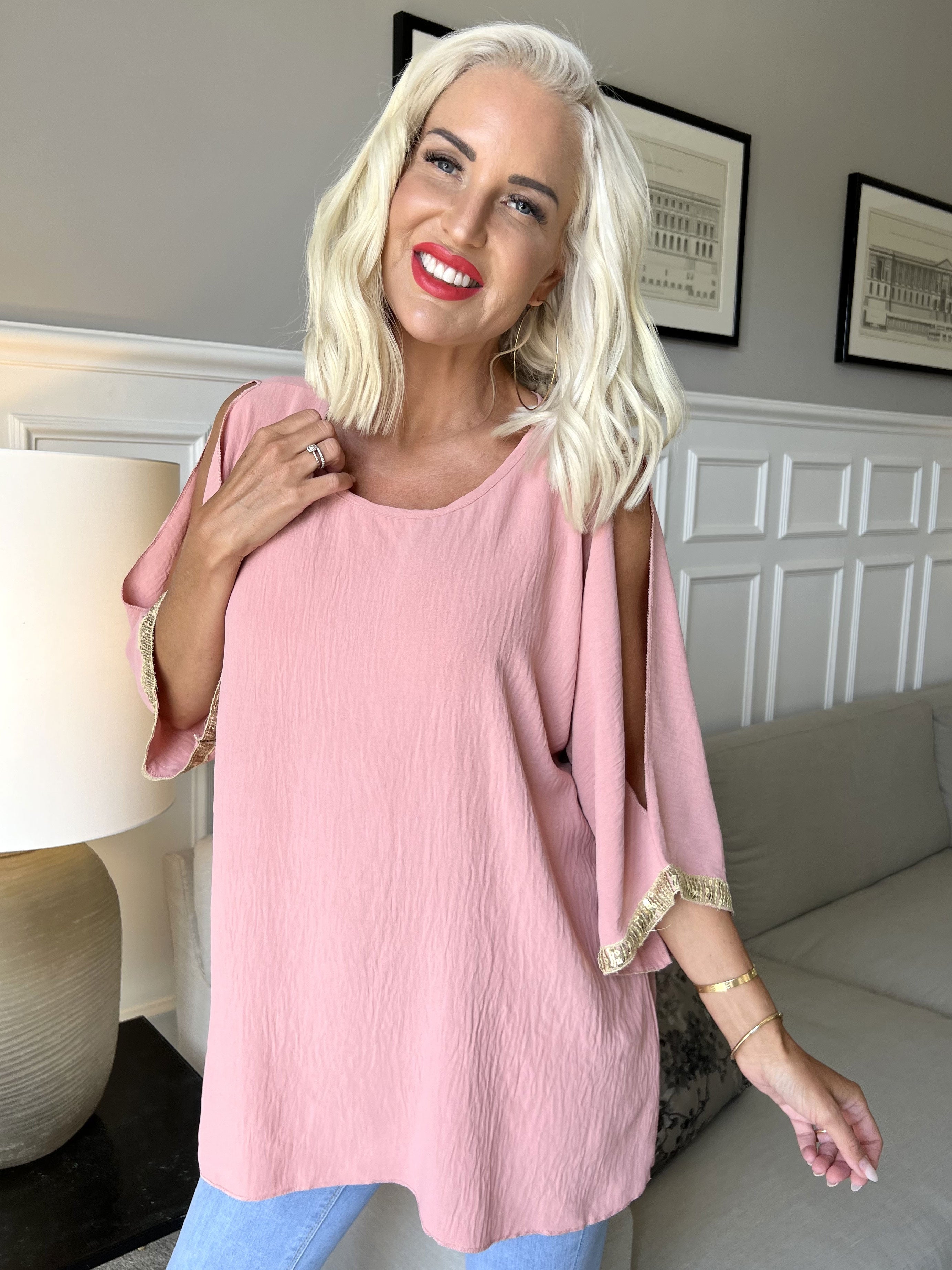 Capri - Tunika med åbne ærmer