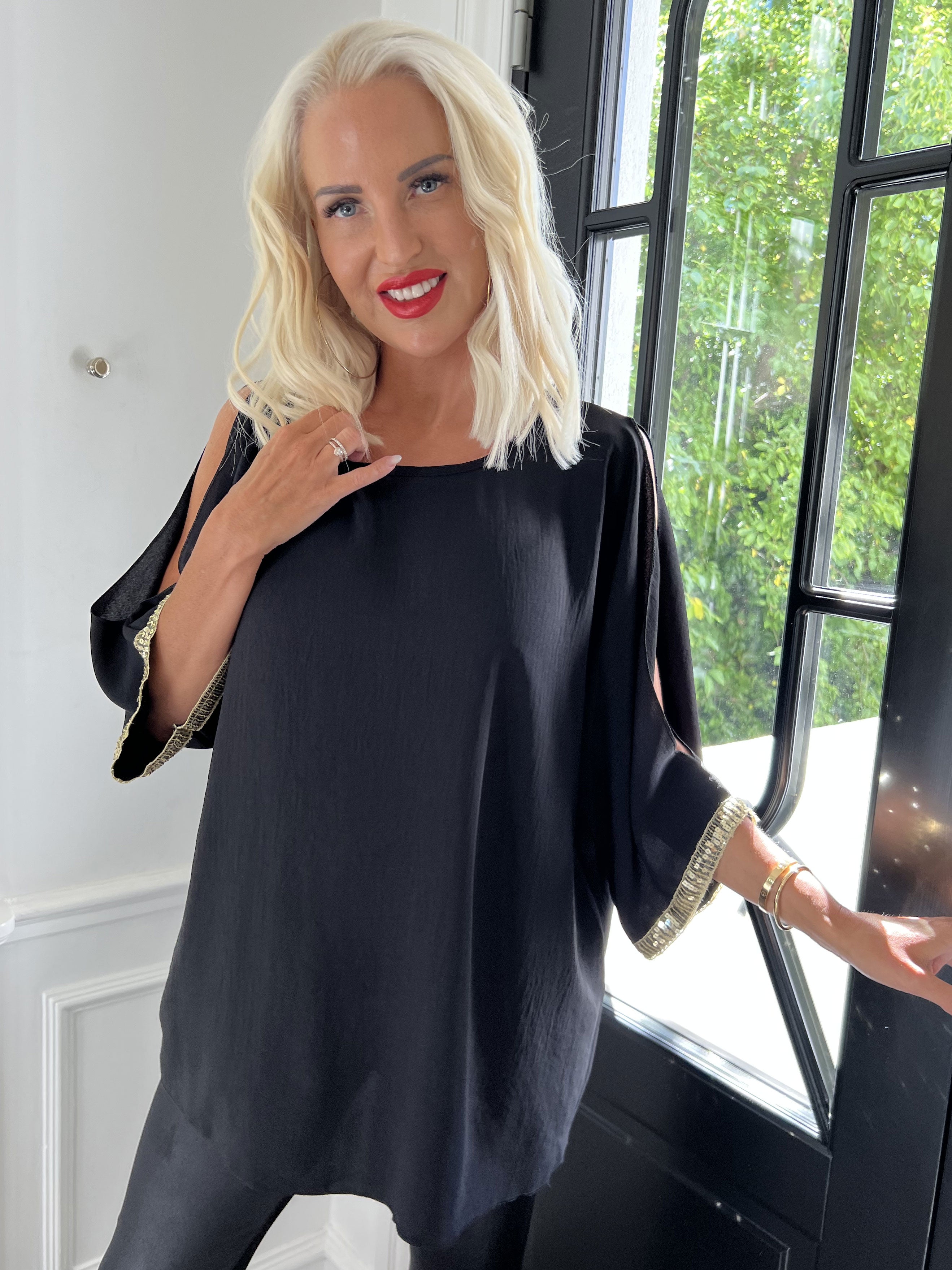 Capri - Tunika med åbne ærmer