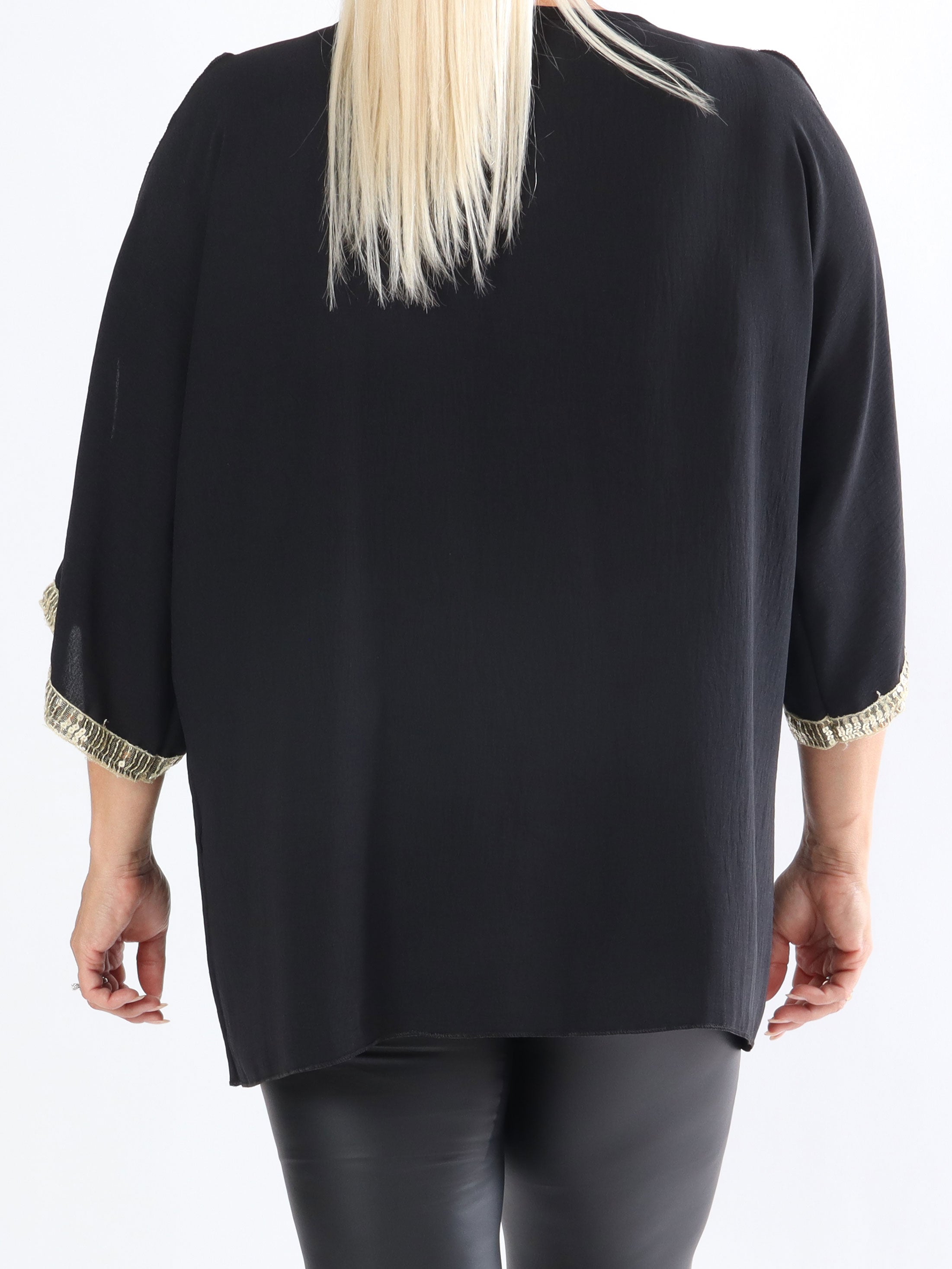 Capri -  Plus size tunika med pailletter