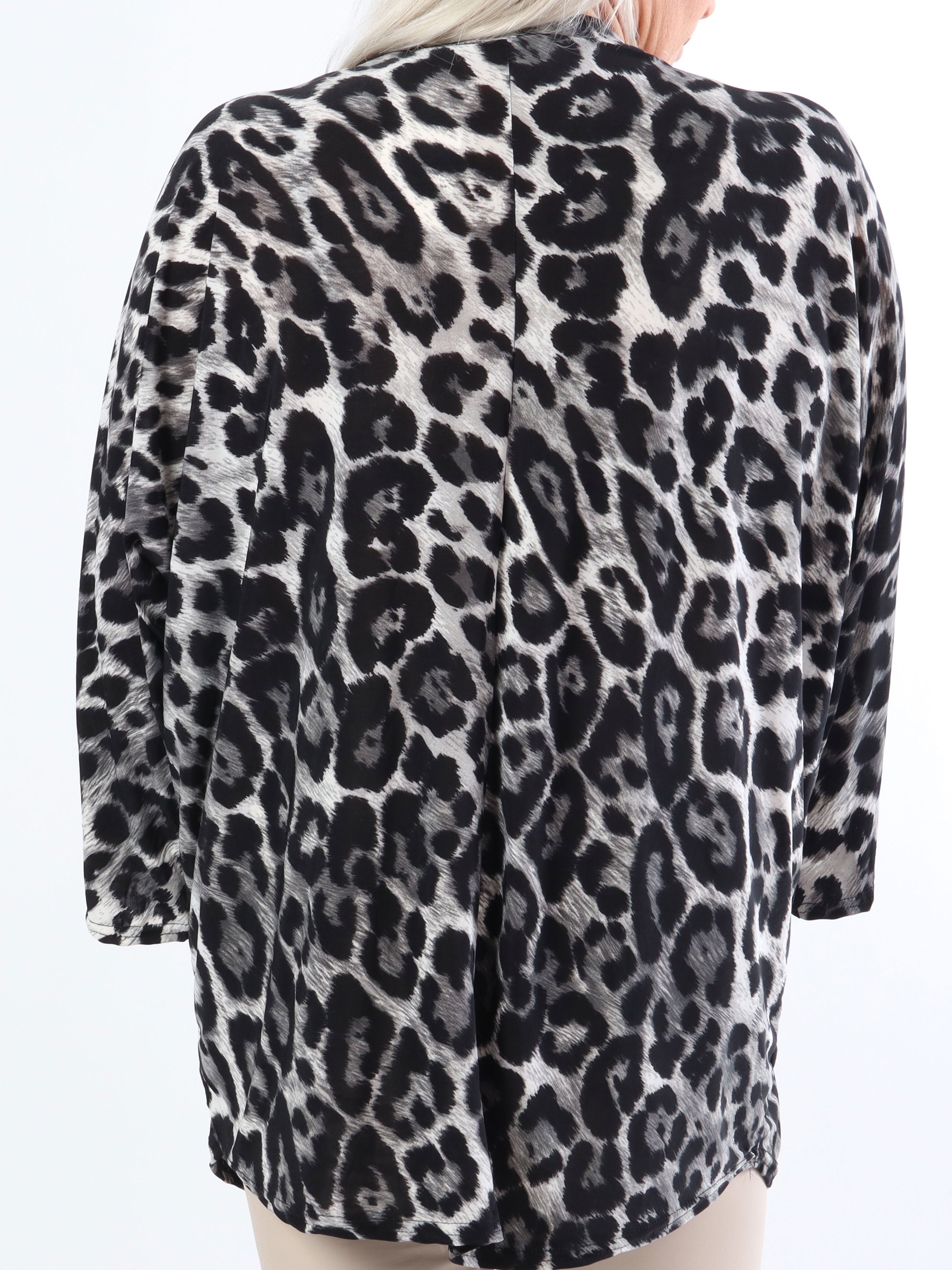 Celia Leo - Sød plus size tunika i elastisk stof med lynlås