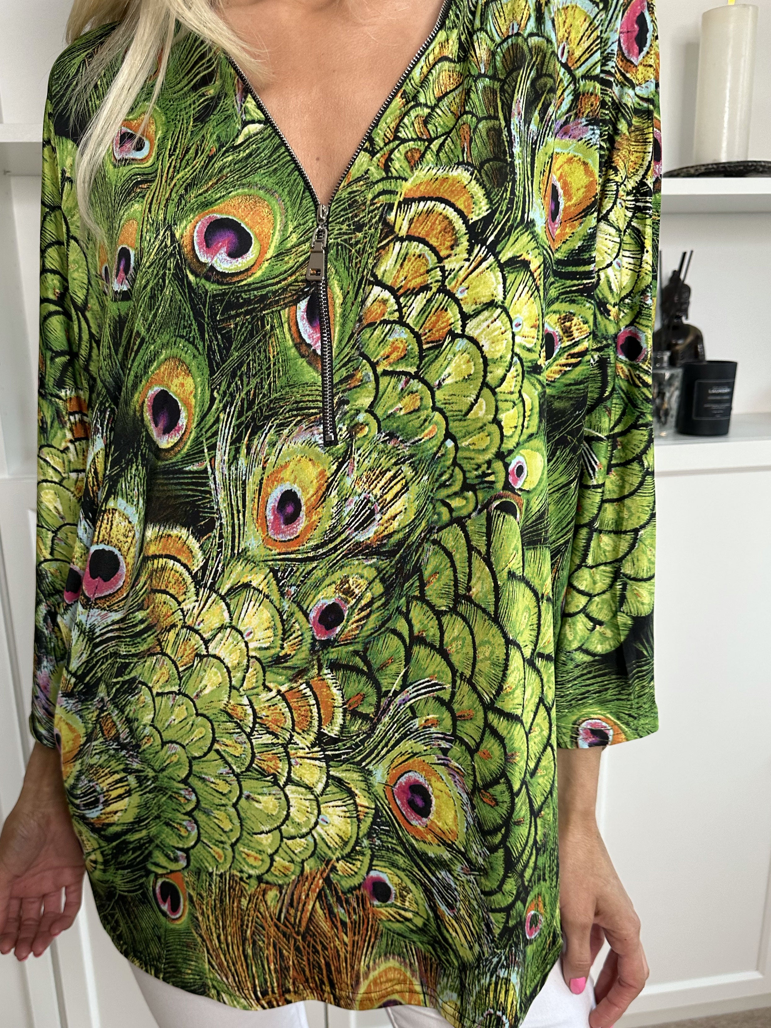 Celia Peacock - Sød tunika i elastisk stof med lynlås