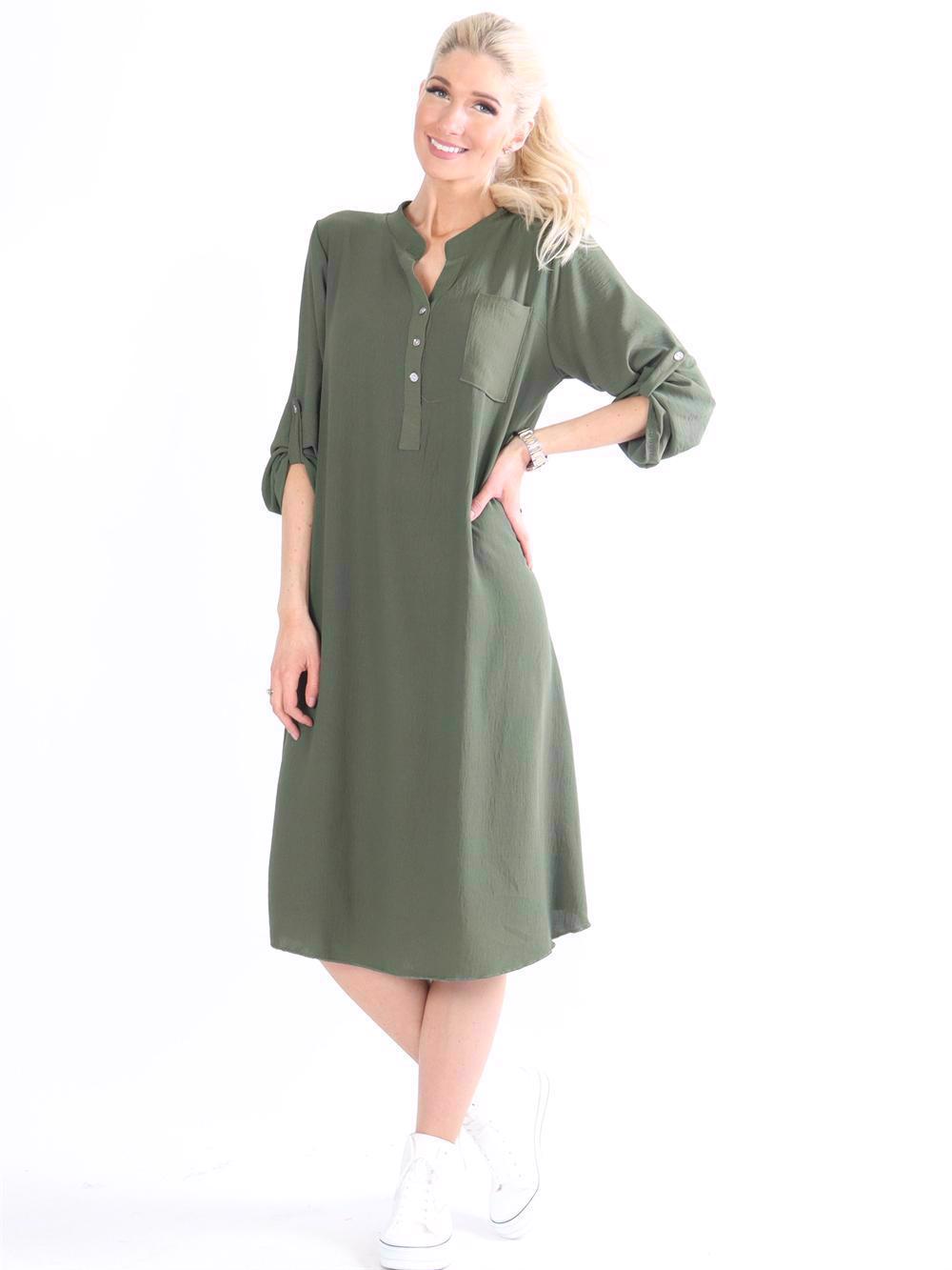 Cookie - Plain skjortekjole