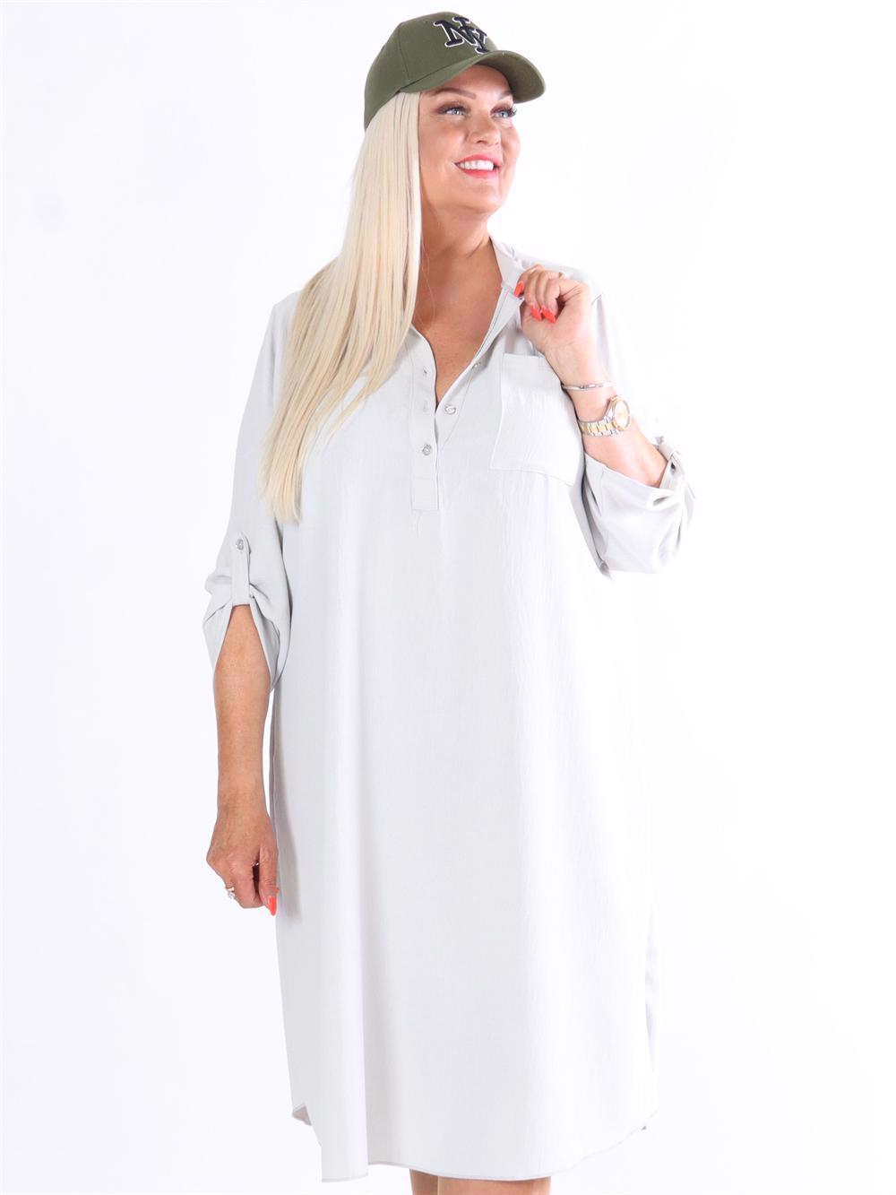 Cookie - Plain skjortekjole