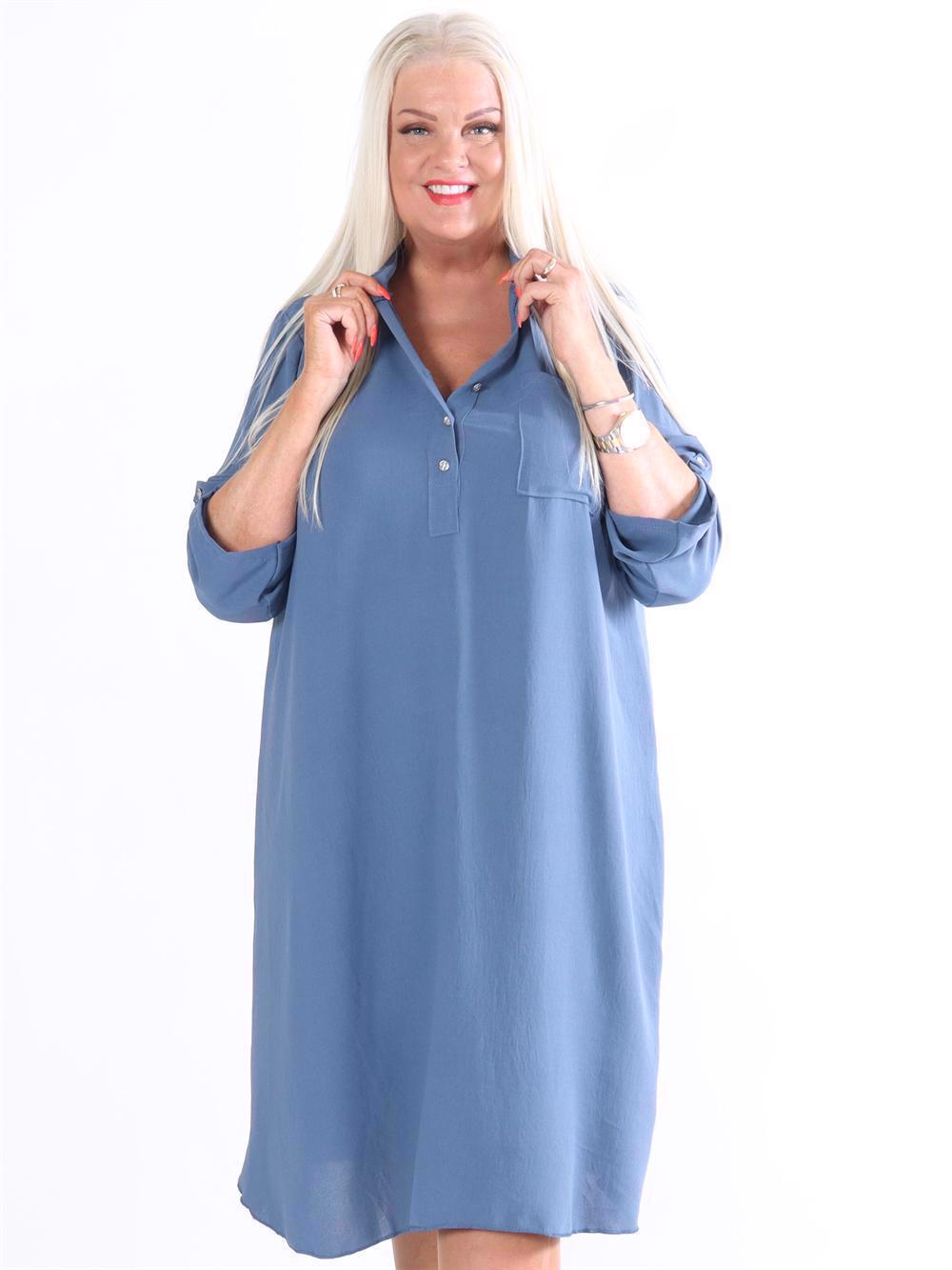 Cookie - Plain skjortekjole