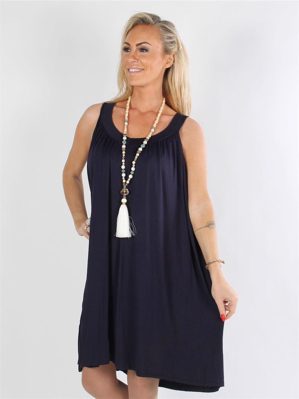 Denime - Sort sommerkjole i jerseystof