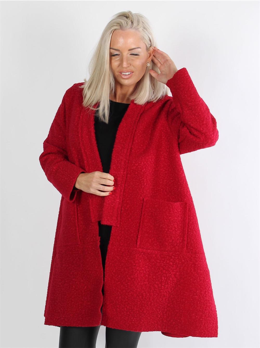 Desia - Sort blød cardigan med lommer