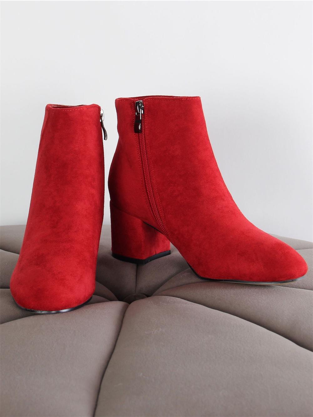 Dina - Camelfarvet støvletter i ruskindslook