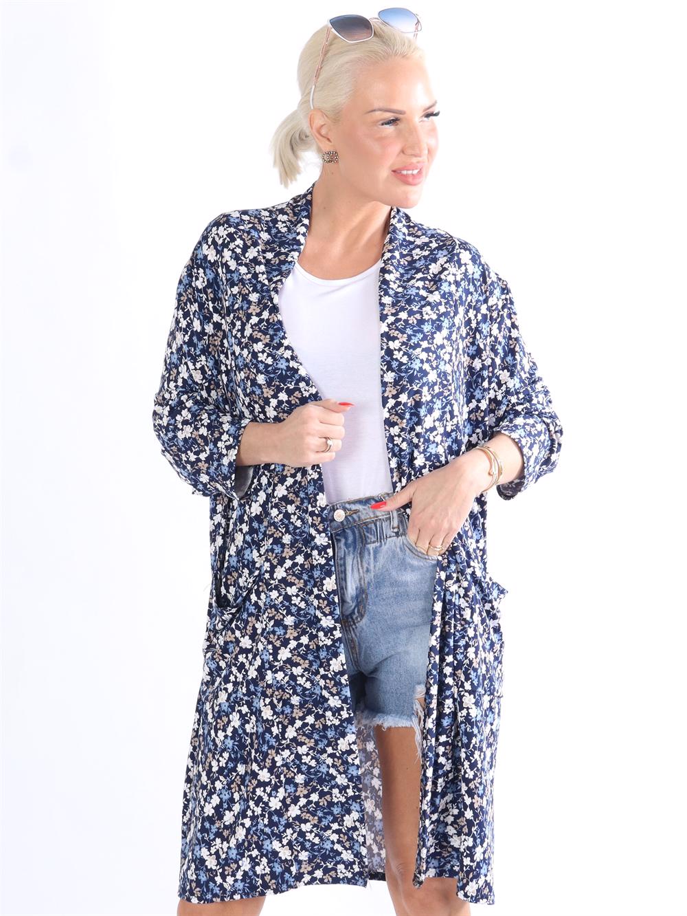 Dolly cardigan - Ribbet cardigan med lommer