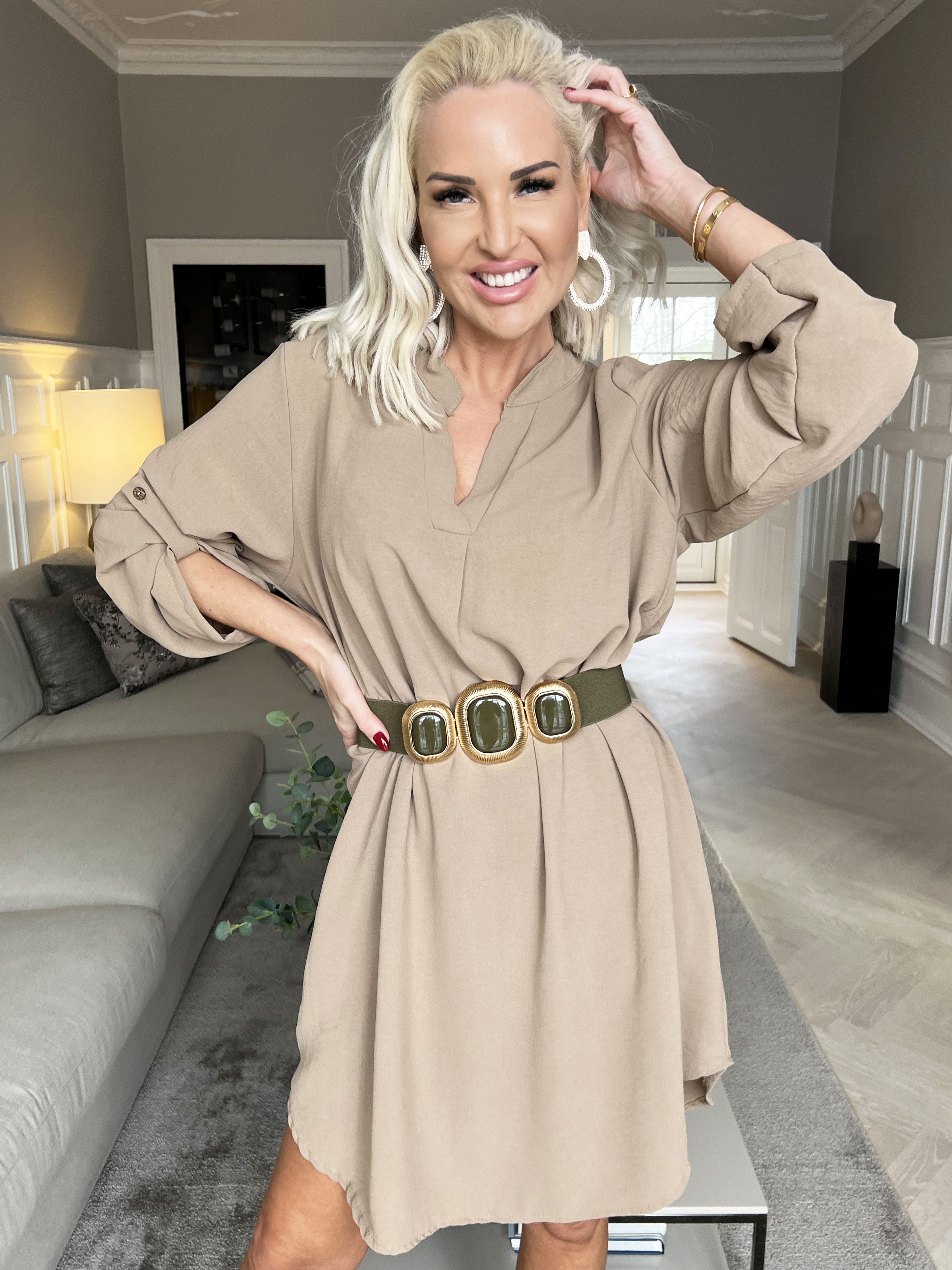 Domenica - Taljebælte med guld spænder