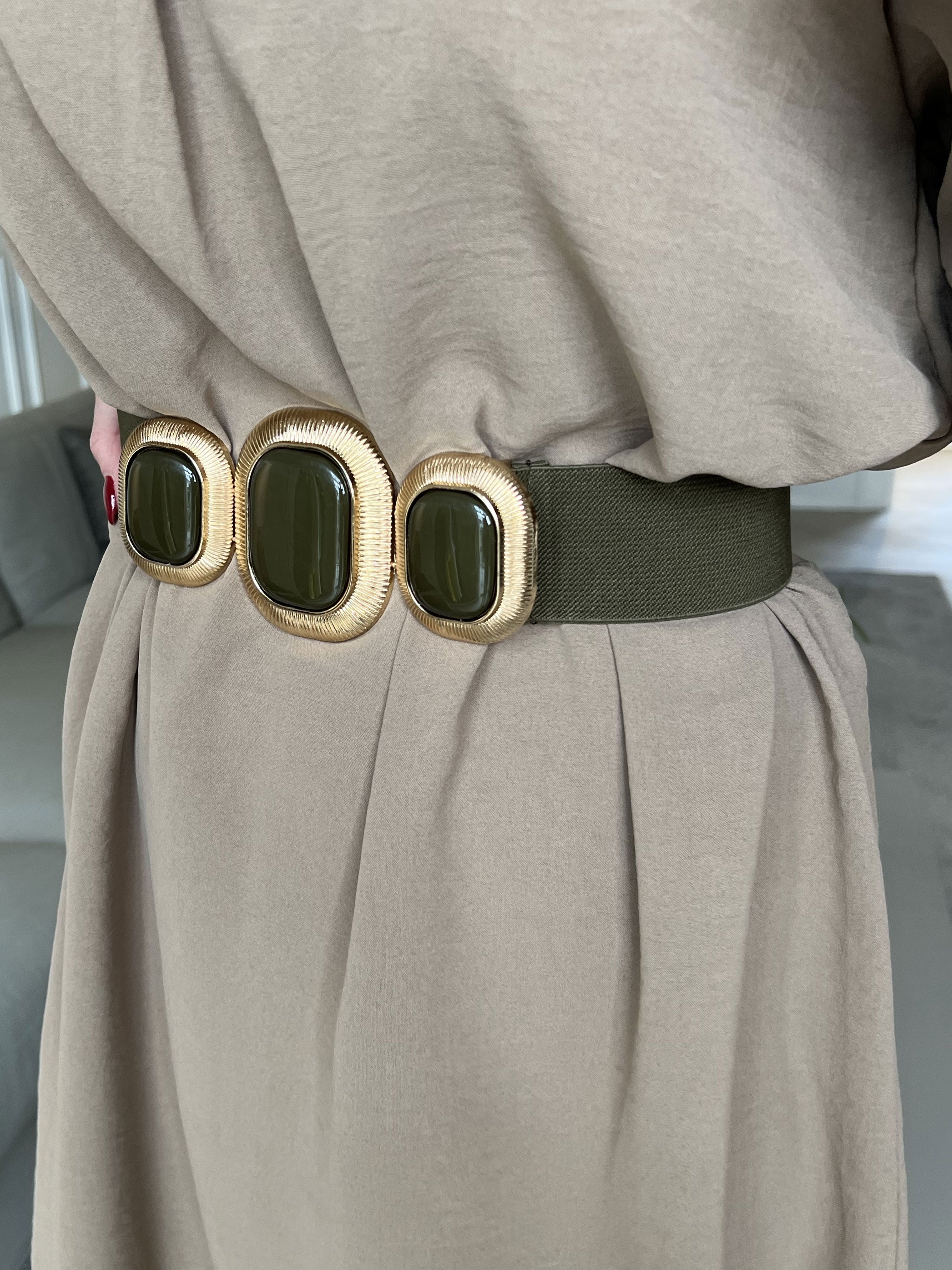 Domenica - Taljebælte med guld spænder