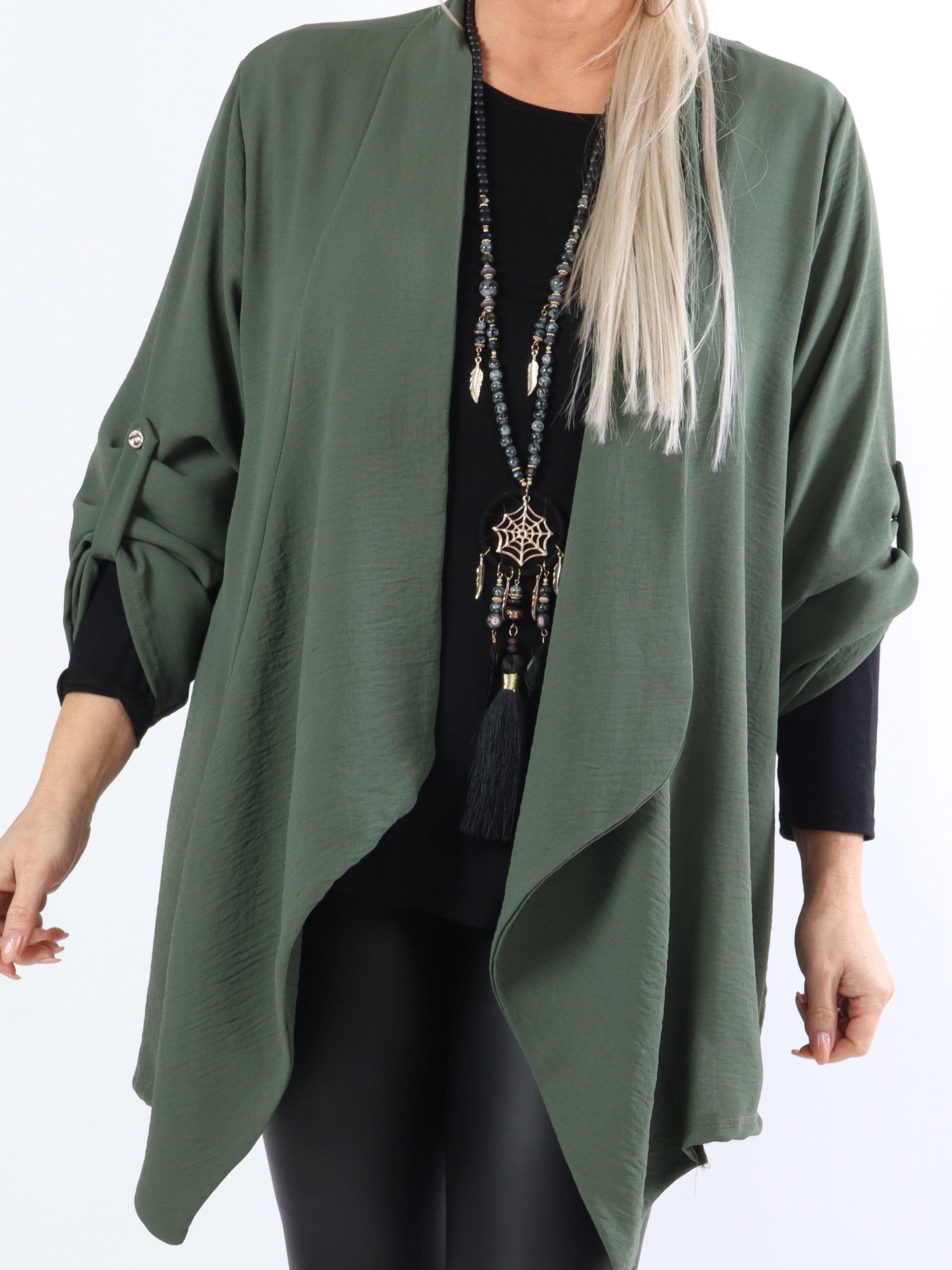 Dream - Enkel plus size cardigan i let og fint stof
