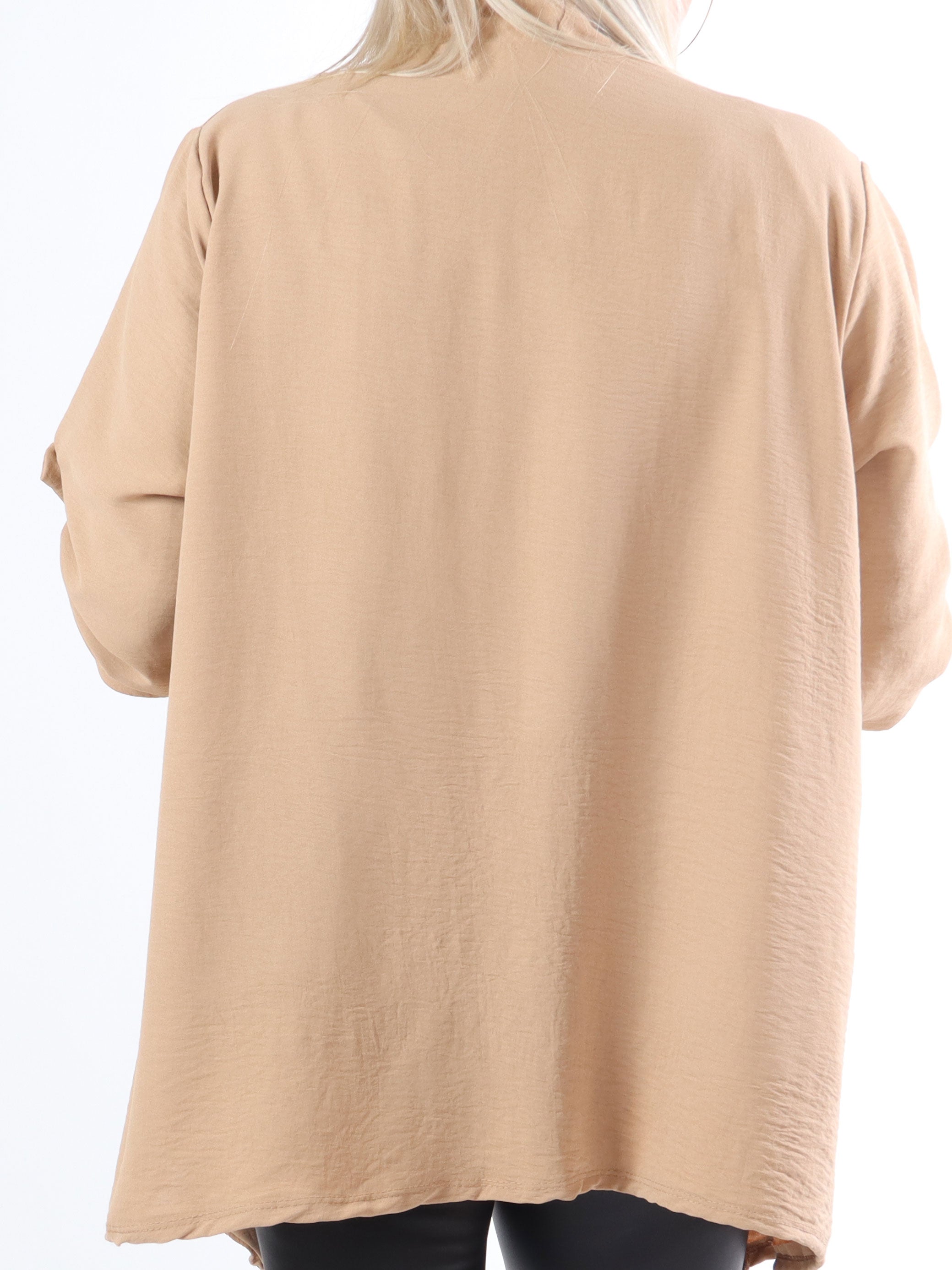 Dream - Enkel plus size cardigan i let og fint stof