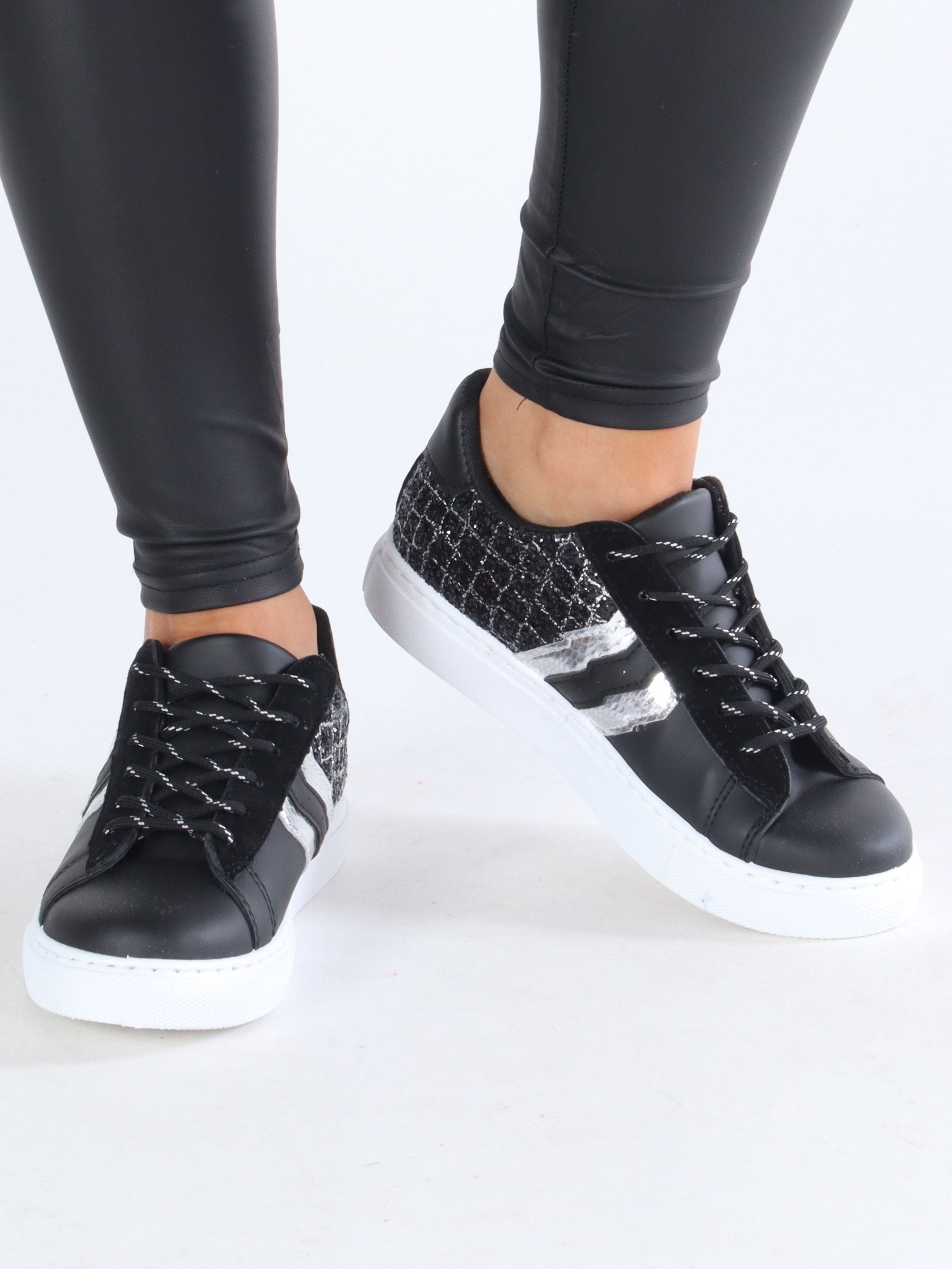 Ella - Sneakers med glimmer