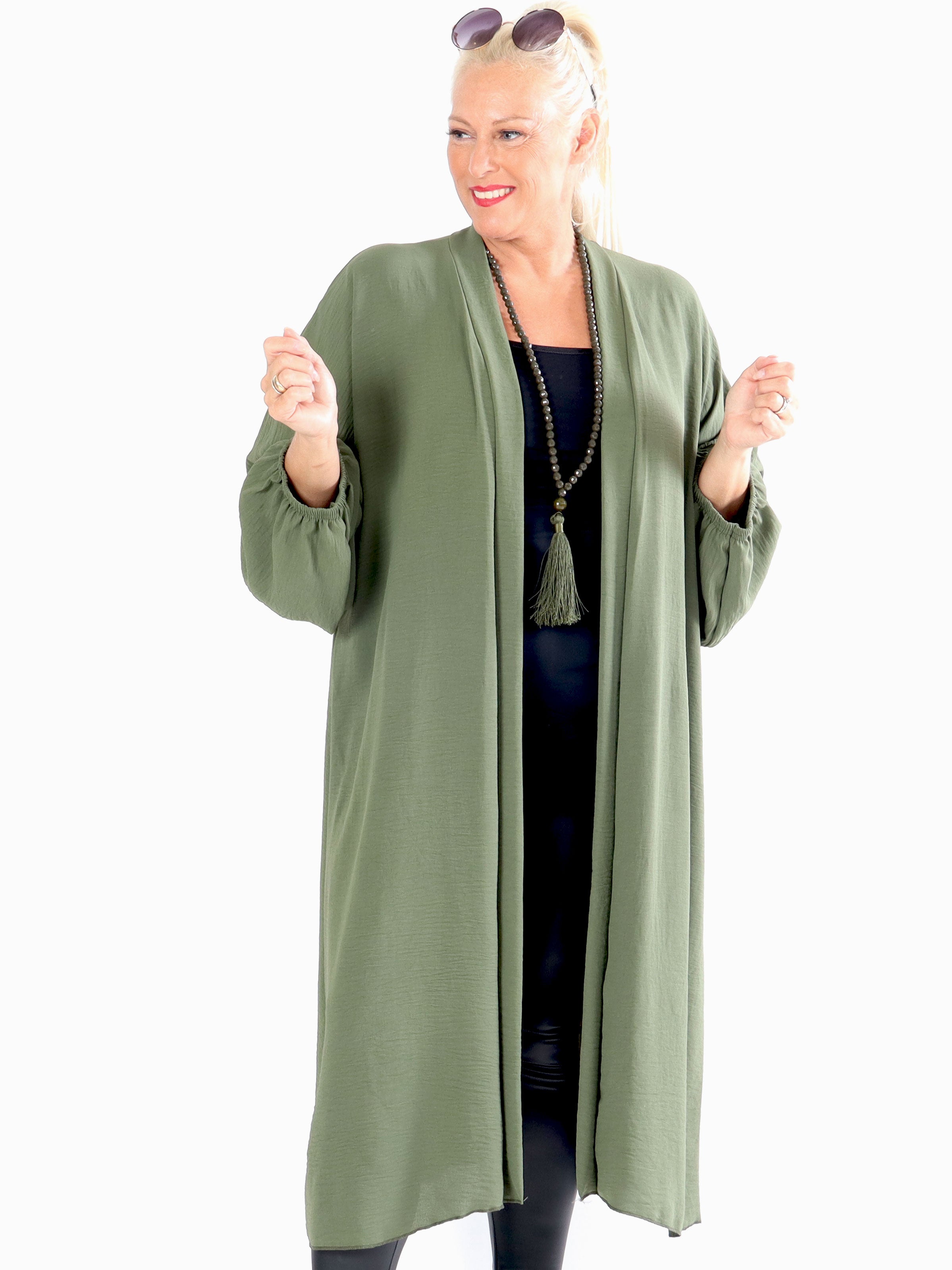Ellen - Sød plus size cardigan med ballonærmer