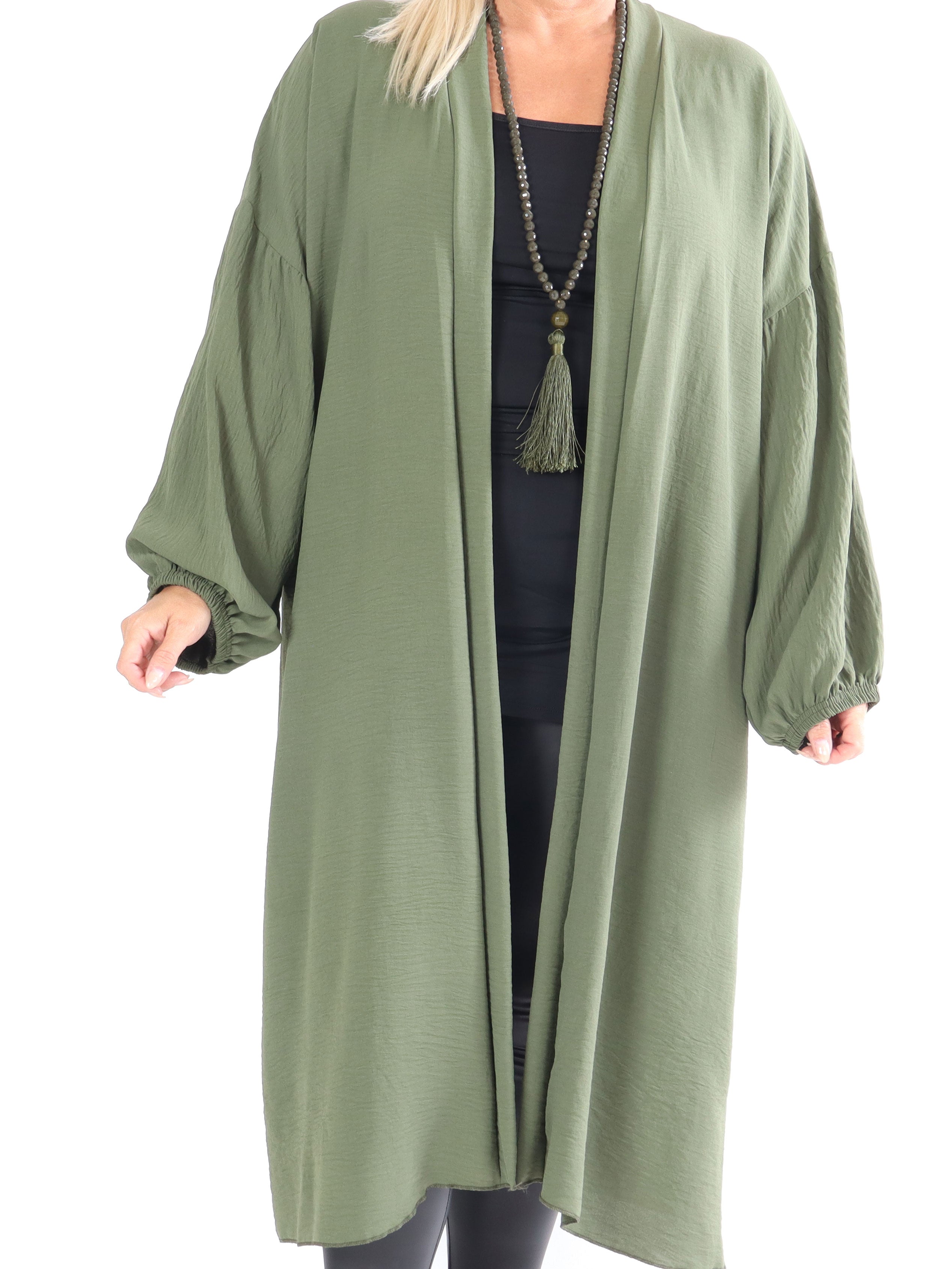 Ellen - Sød plus size cardigan med ballonærmer