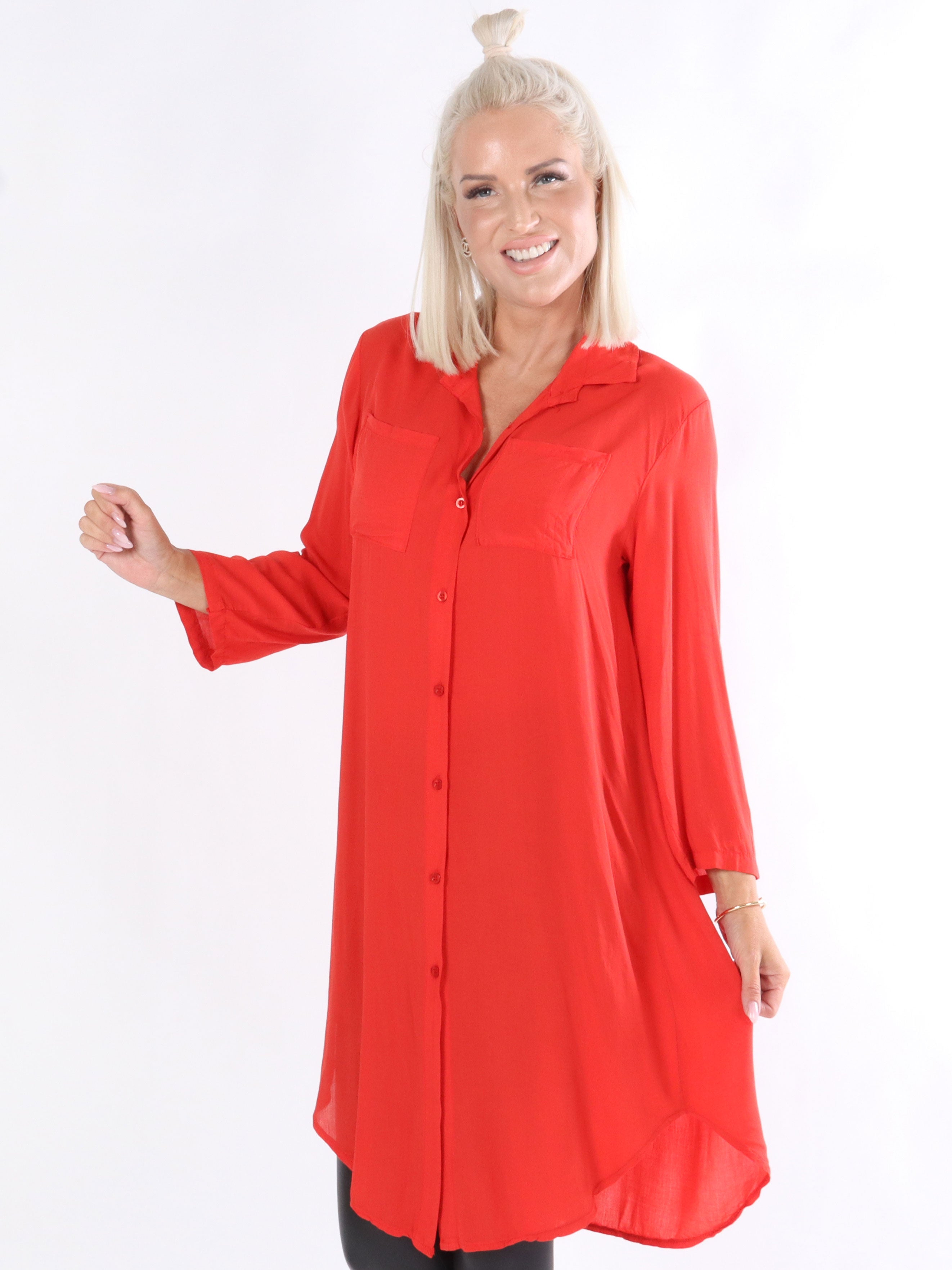 Franci - Simpel lang skjorte