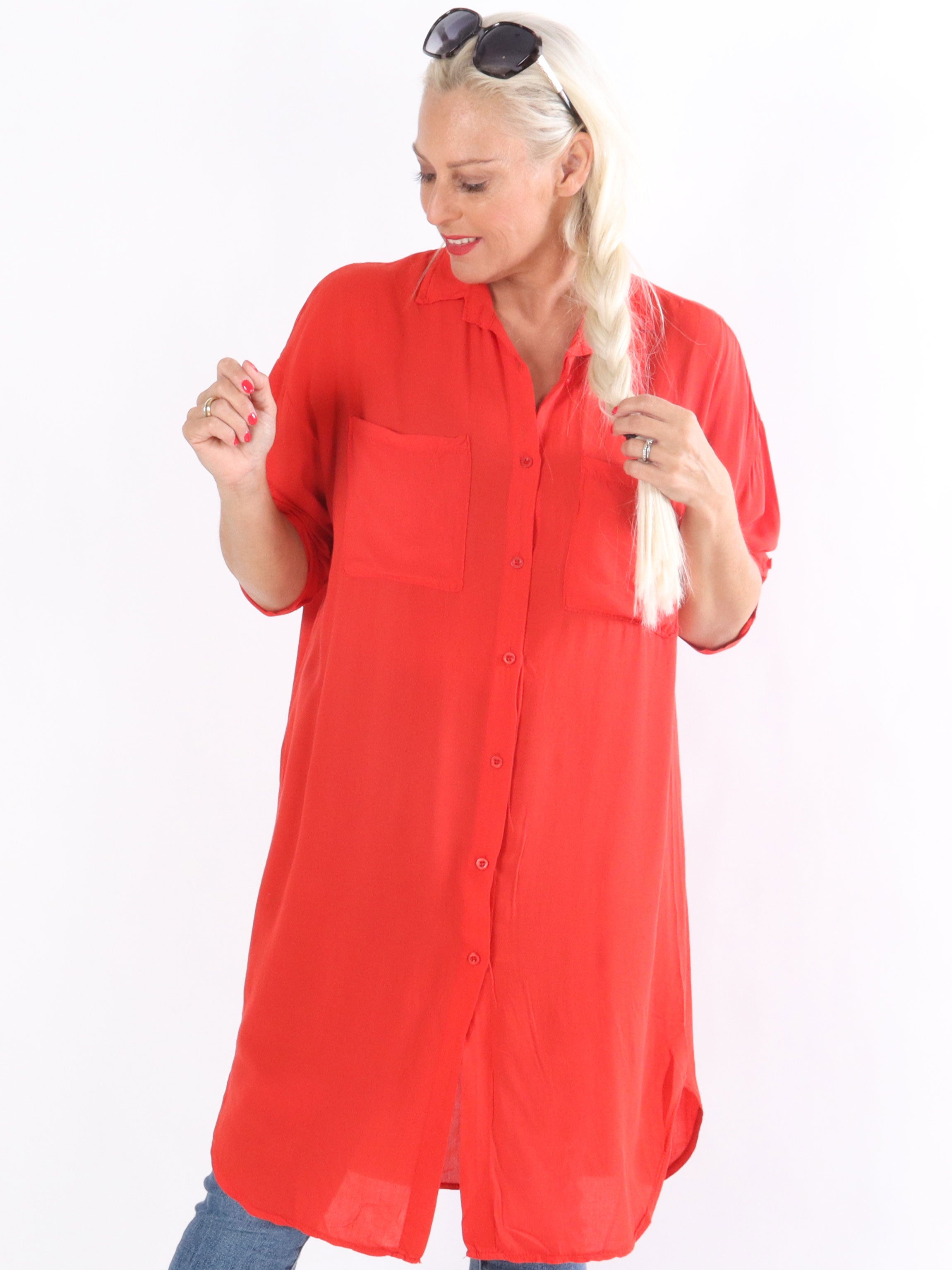 Franci - Simpel lang skjorte