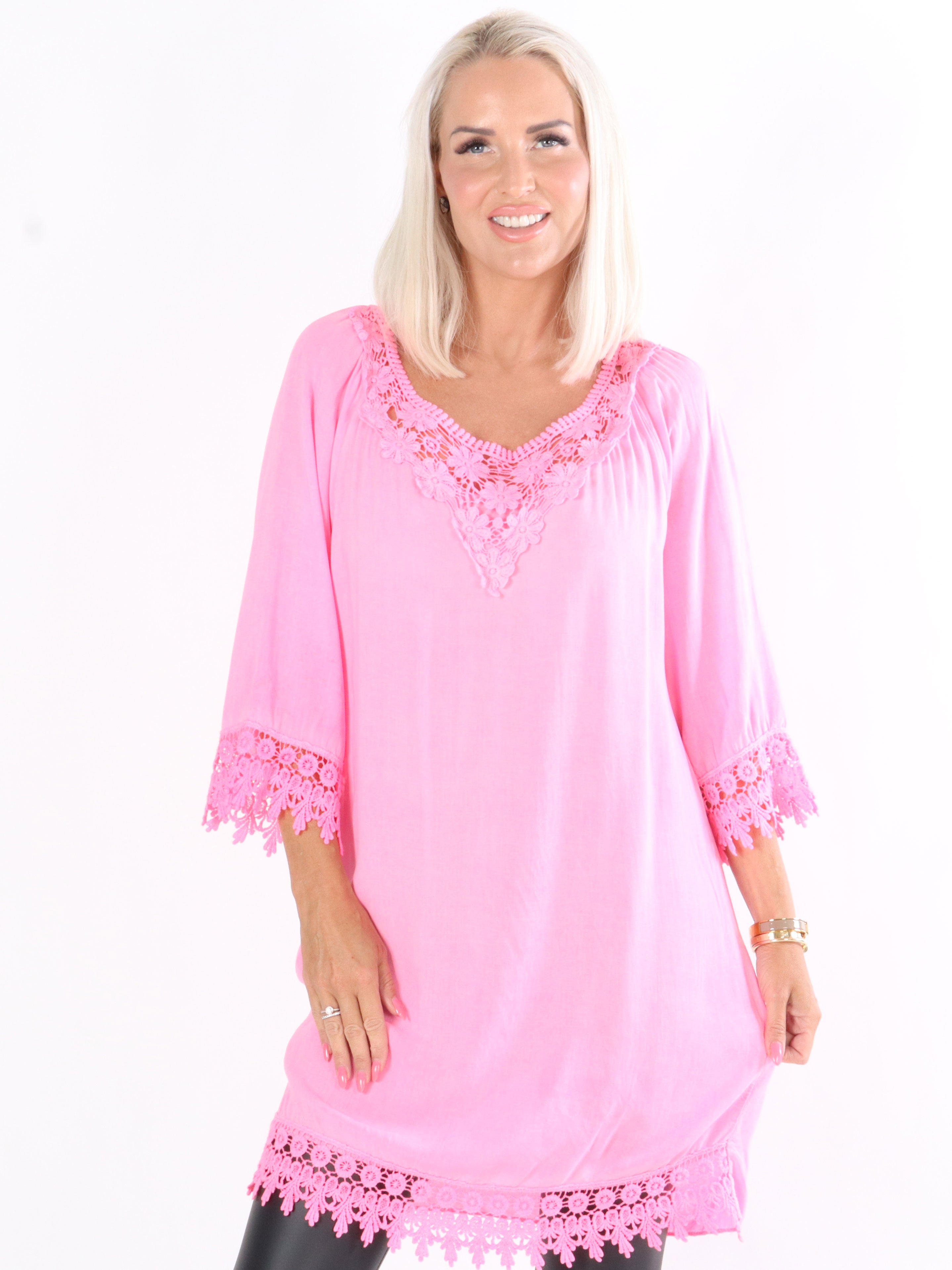 Freja - Tunika kjole med fine broderinger