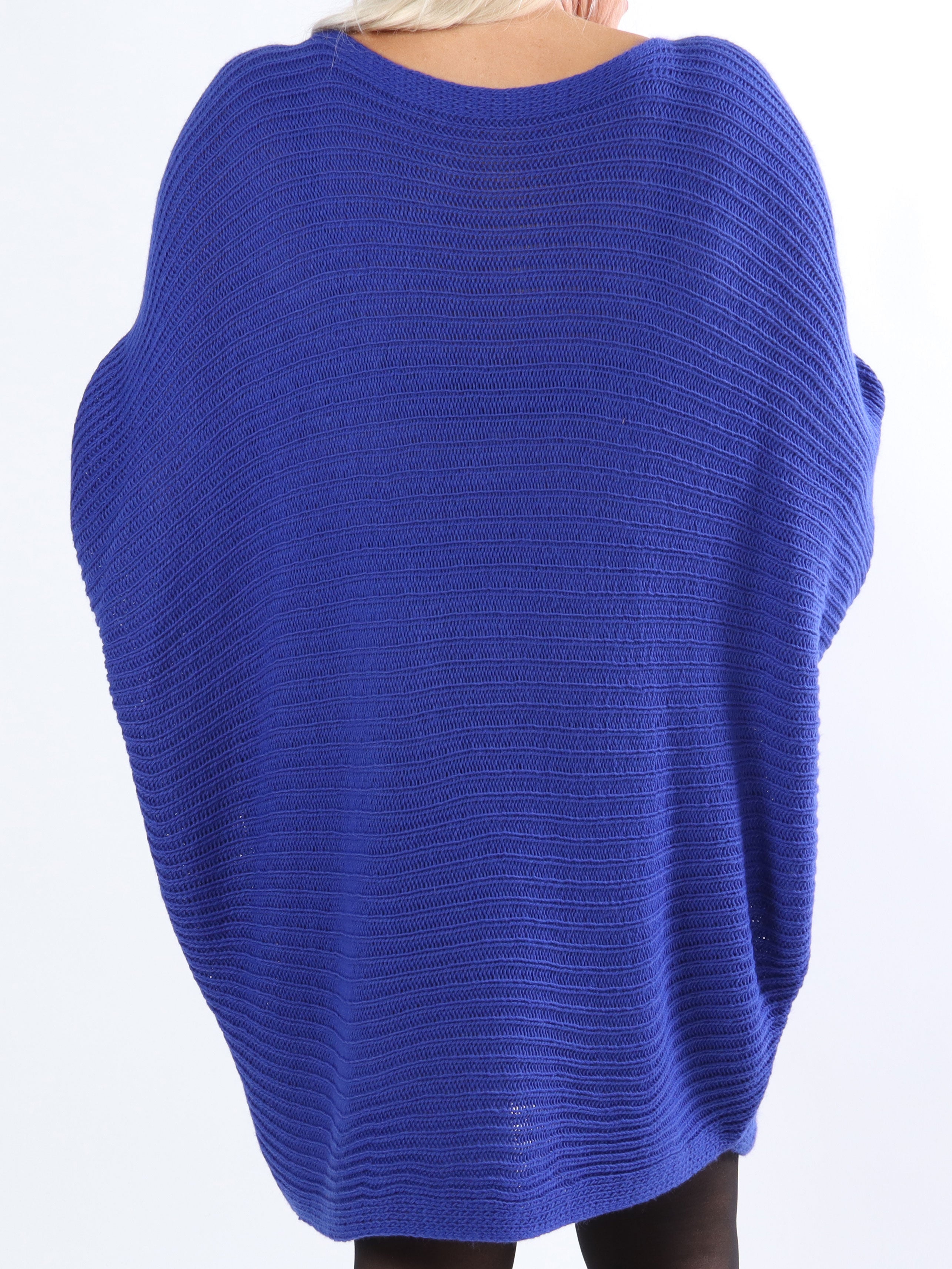 Gabbi - Plus size strik med flagermusærmer