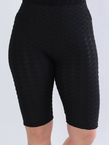 Gin - Sorte elastiske cykelshorts