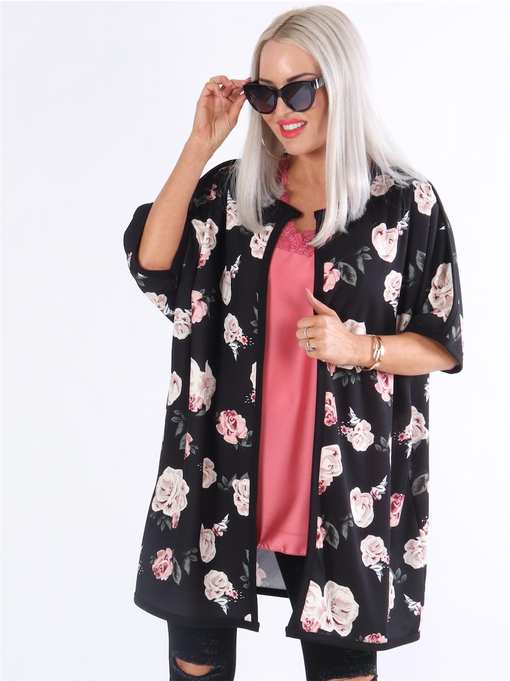 Shakira - Sort simpel cardigan