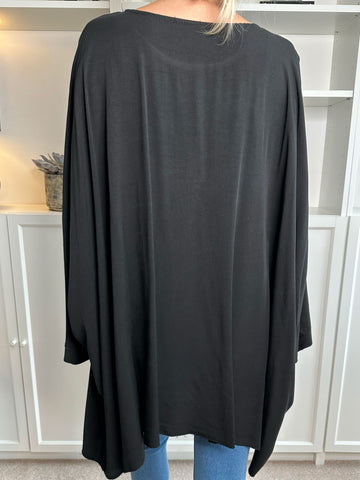 Teresa - Kort simpel strikkjole med turtleneck