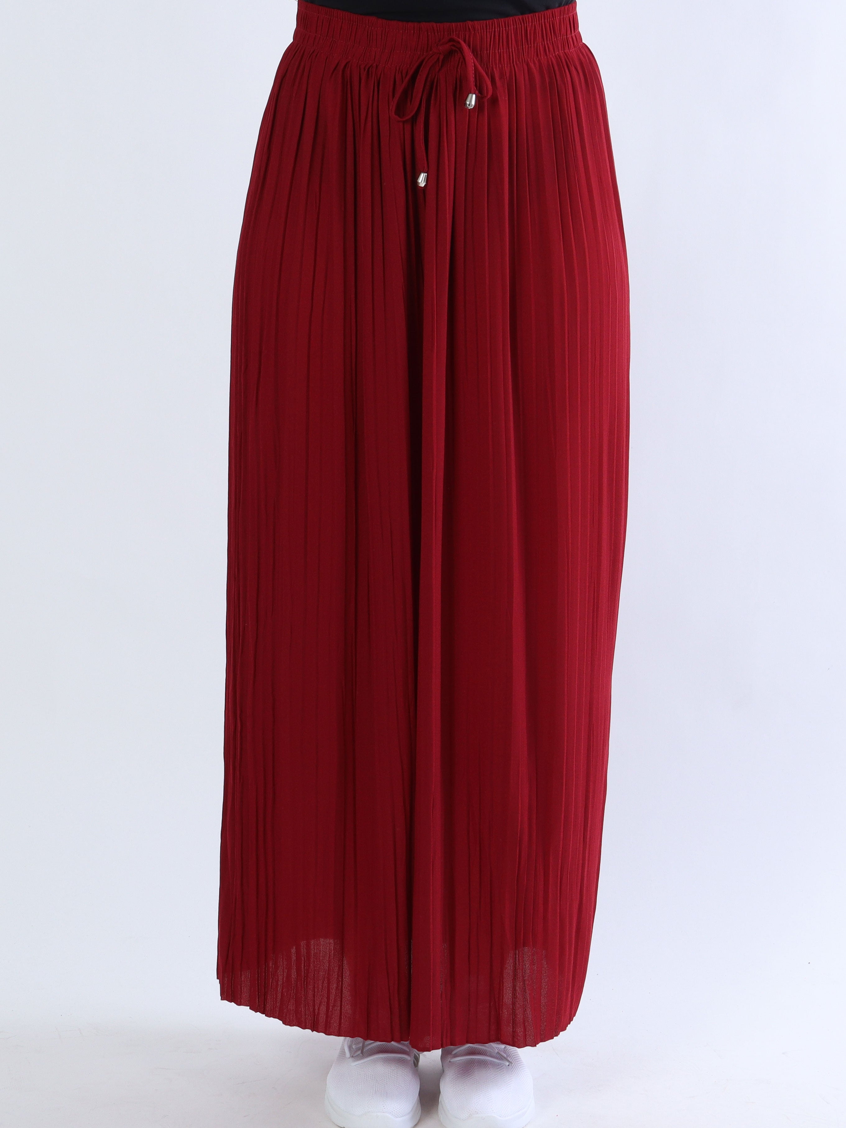 Hyben - Lang nederdel med plisseringer