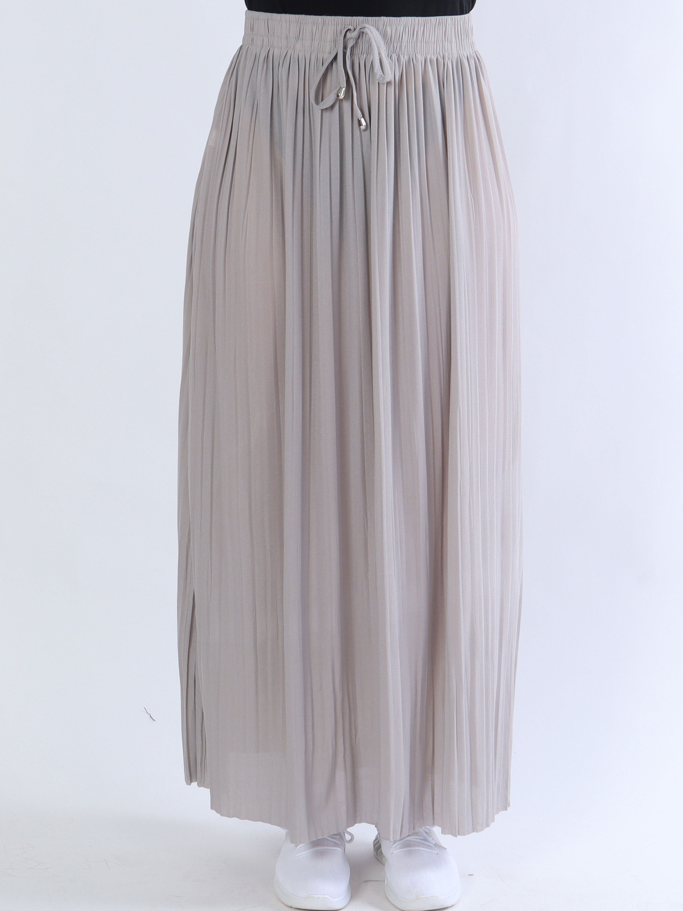 Hyben - Lang nederdel med plisseringer