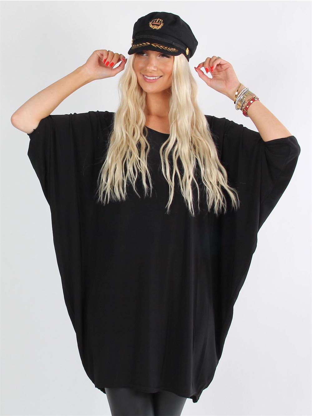 Rimini - Elastisk kjole med flagermusærmer