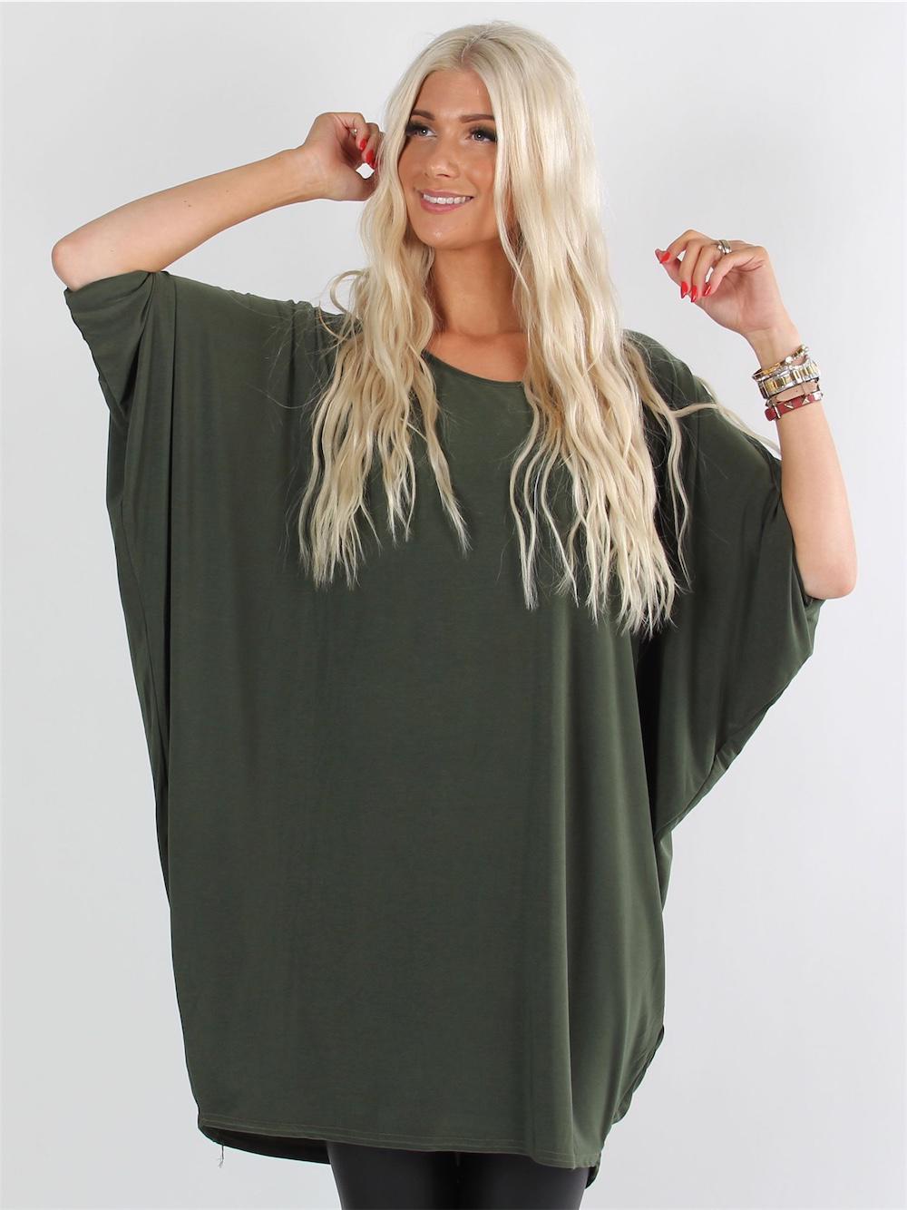 Rimini - Elastisk kjole med flagermusærmer