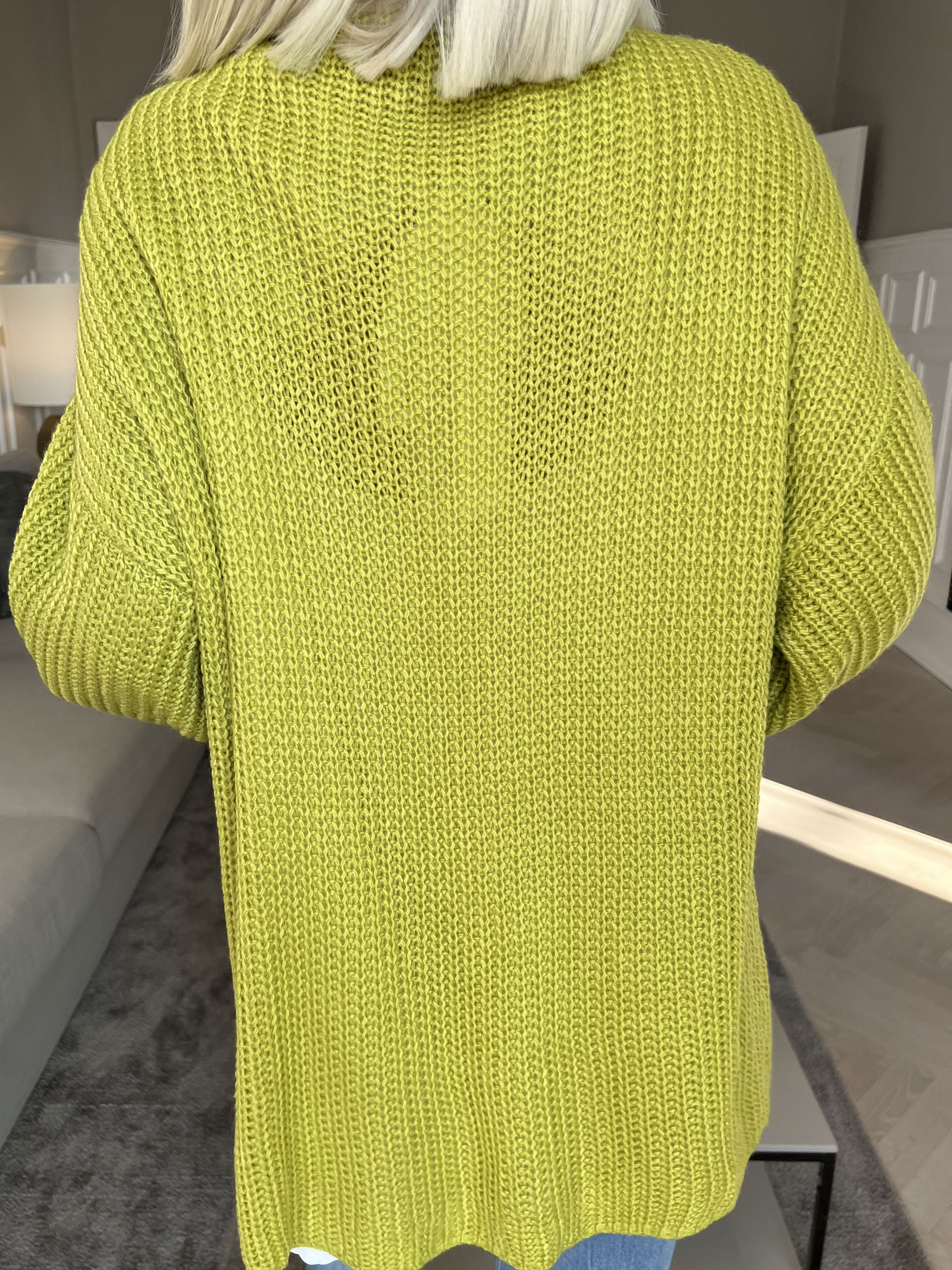 Sally Short - Sød strik cardigan med ballonærmer