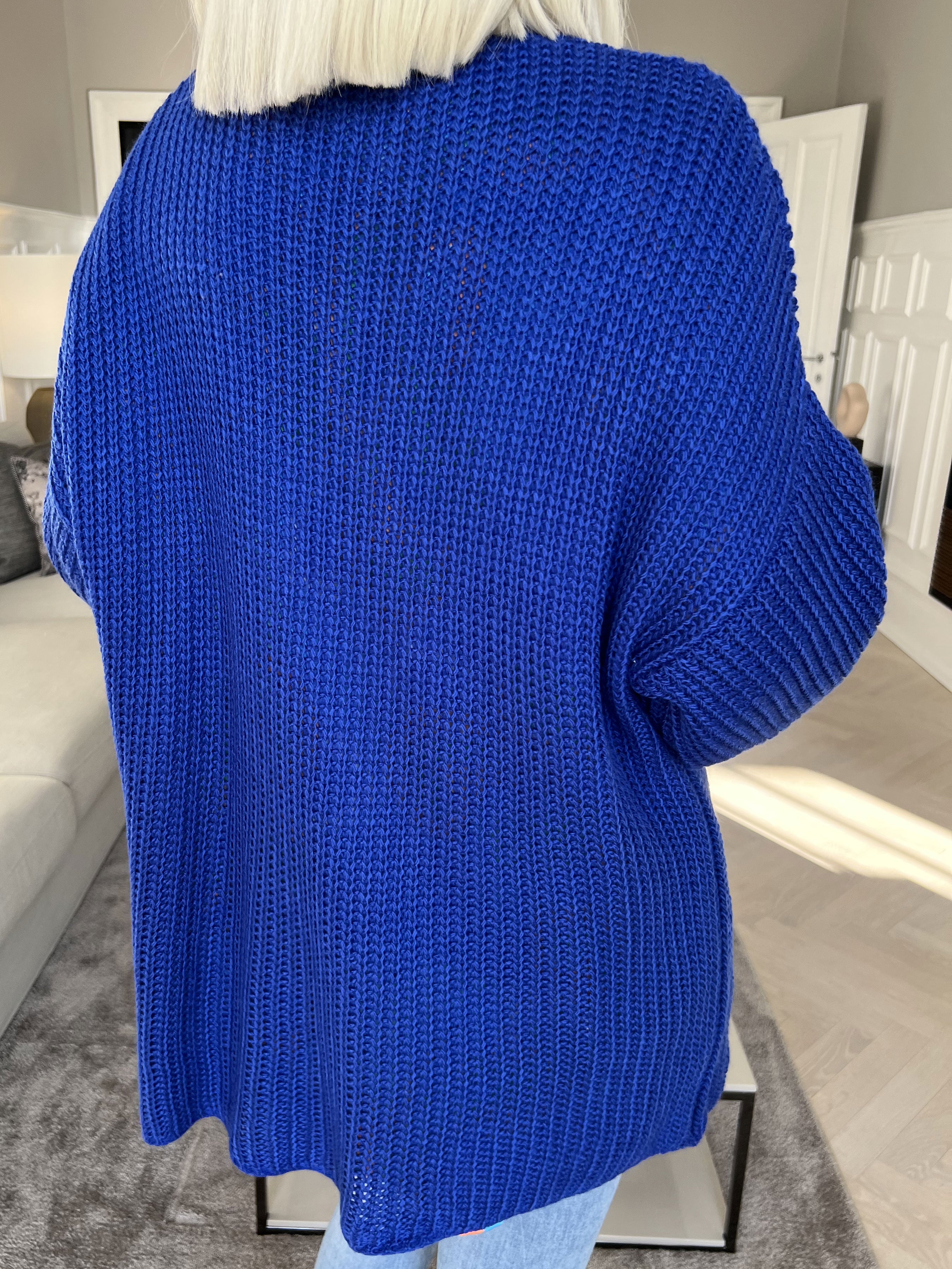 Sally Short - Sød strik cardigan med ballonærmer