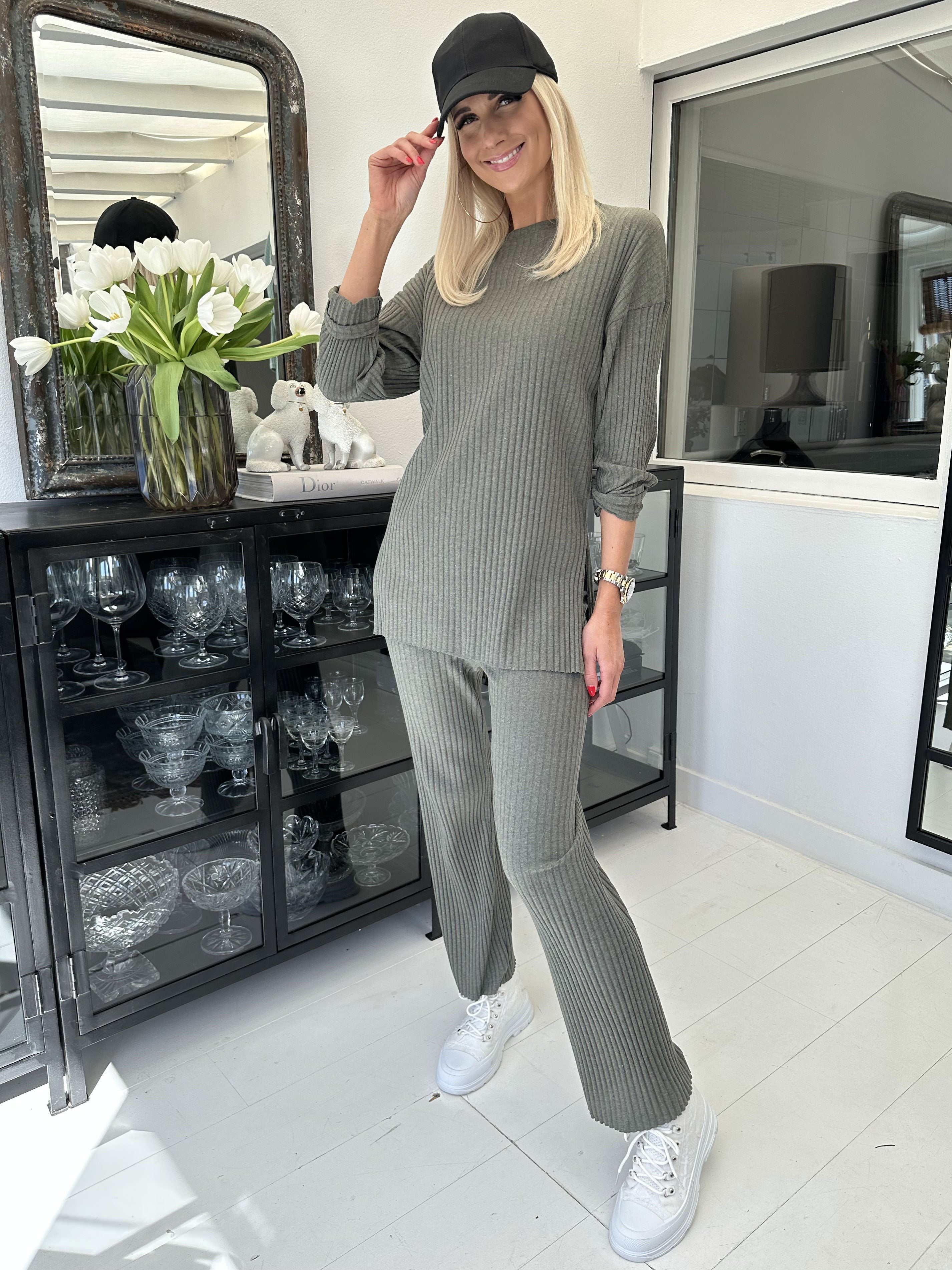 Sonne - Lækkert ribbet striksæt