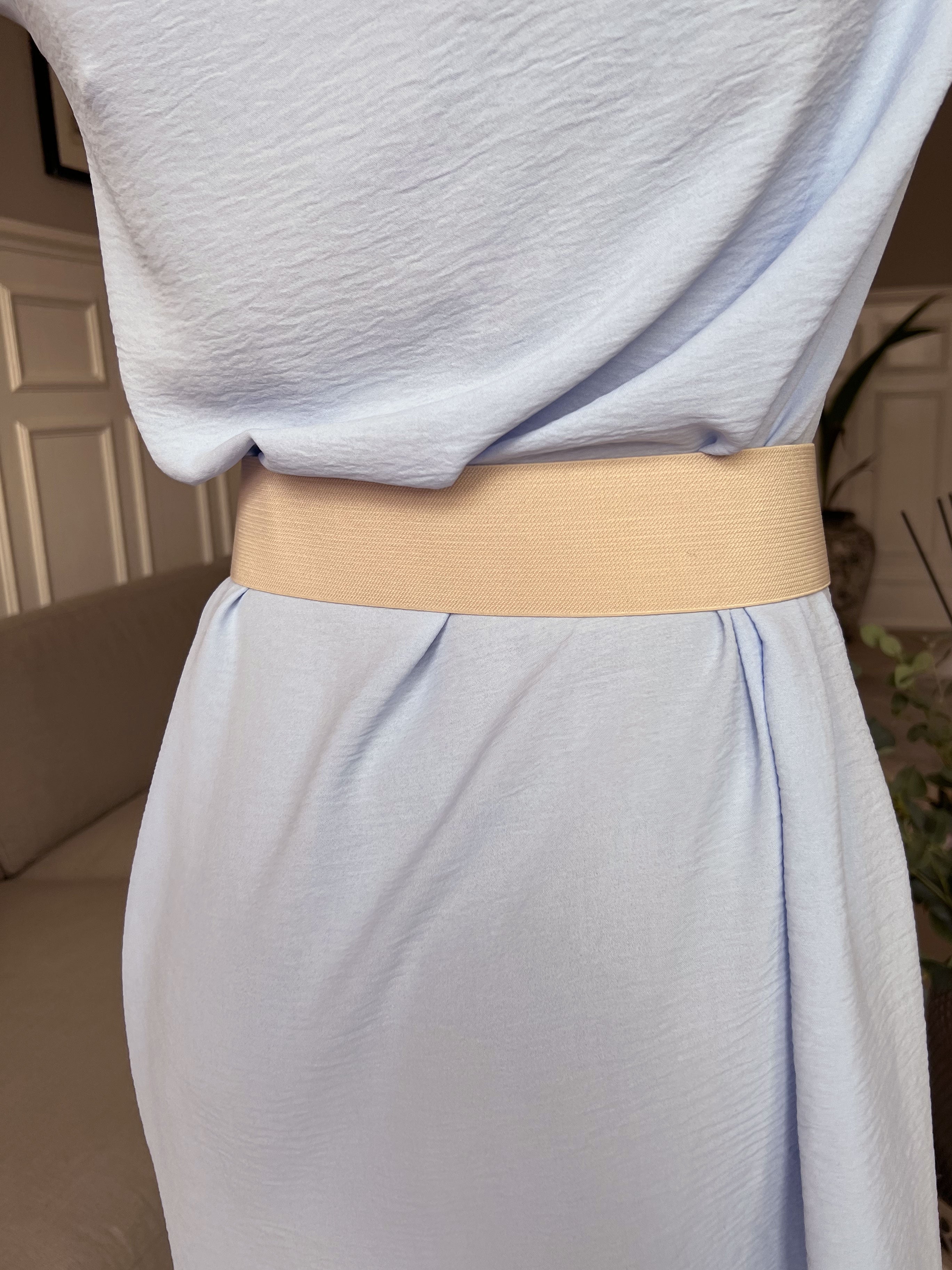 Camila - Elastisk taljebælte med guldspænde