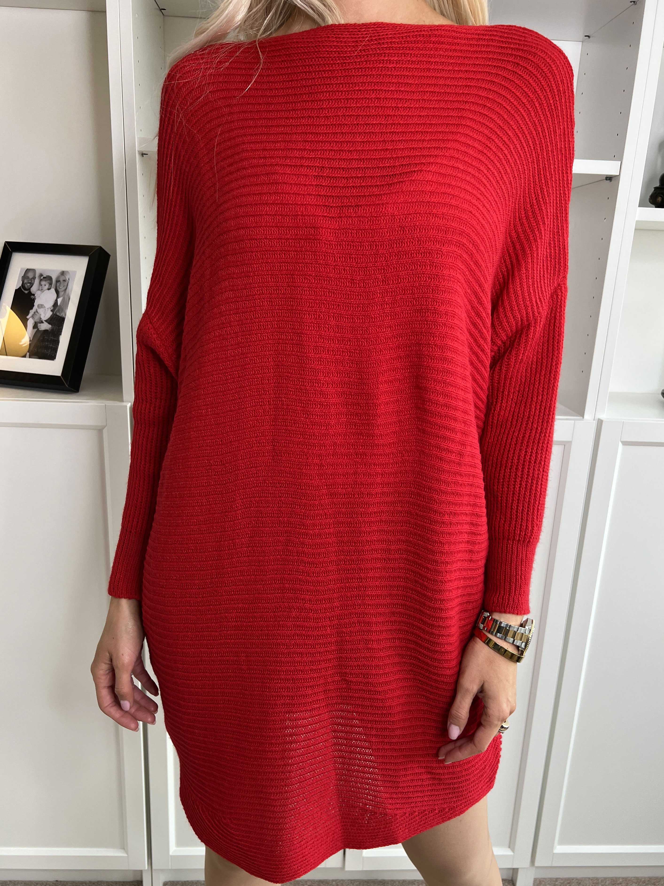 Teddy - Strikbluse med tætsiddende ærmer