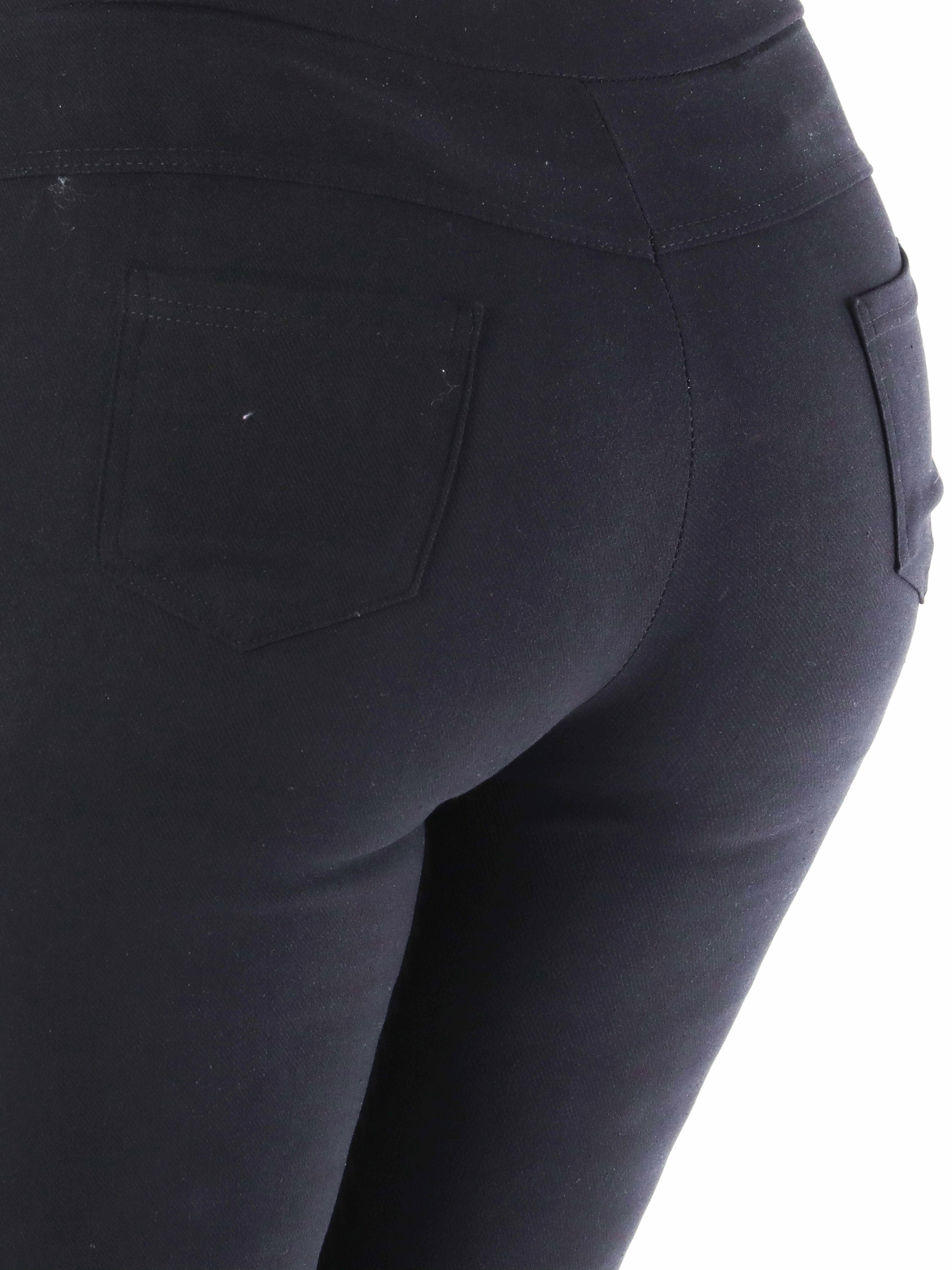 Kaya - Bukser med guld knapper og flæsekant