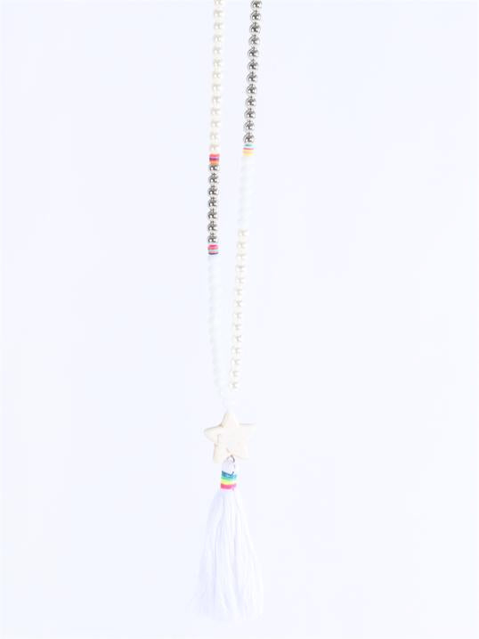 Sannah - Perlehalskæde med stjerne og kvast