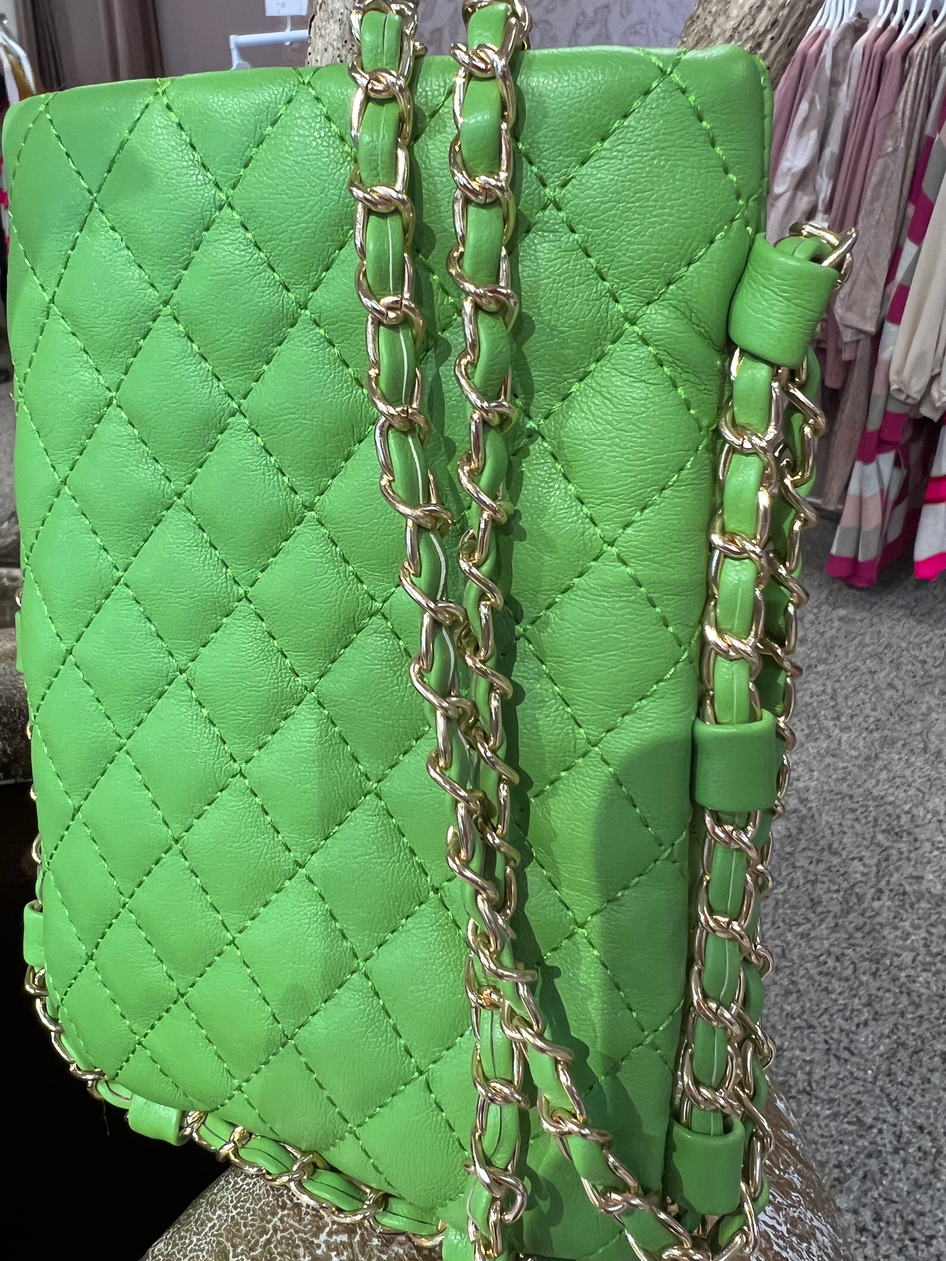 Caroline - Lille taske med guldkæde